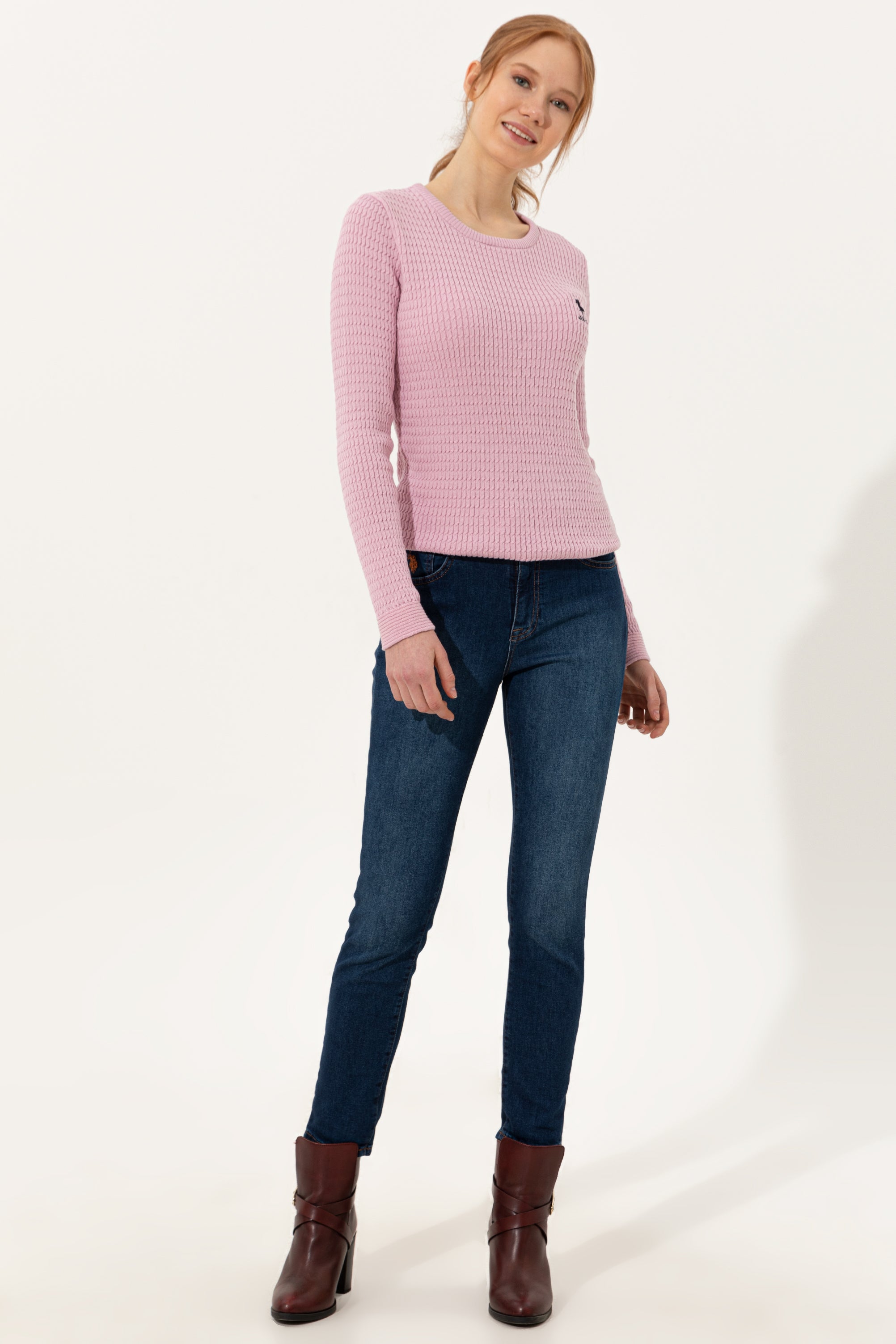 Pink Knitting Jumper U.S. Polo Assn.