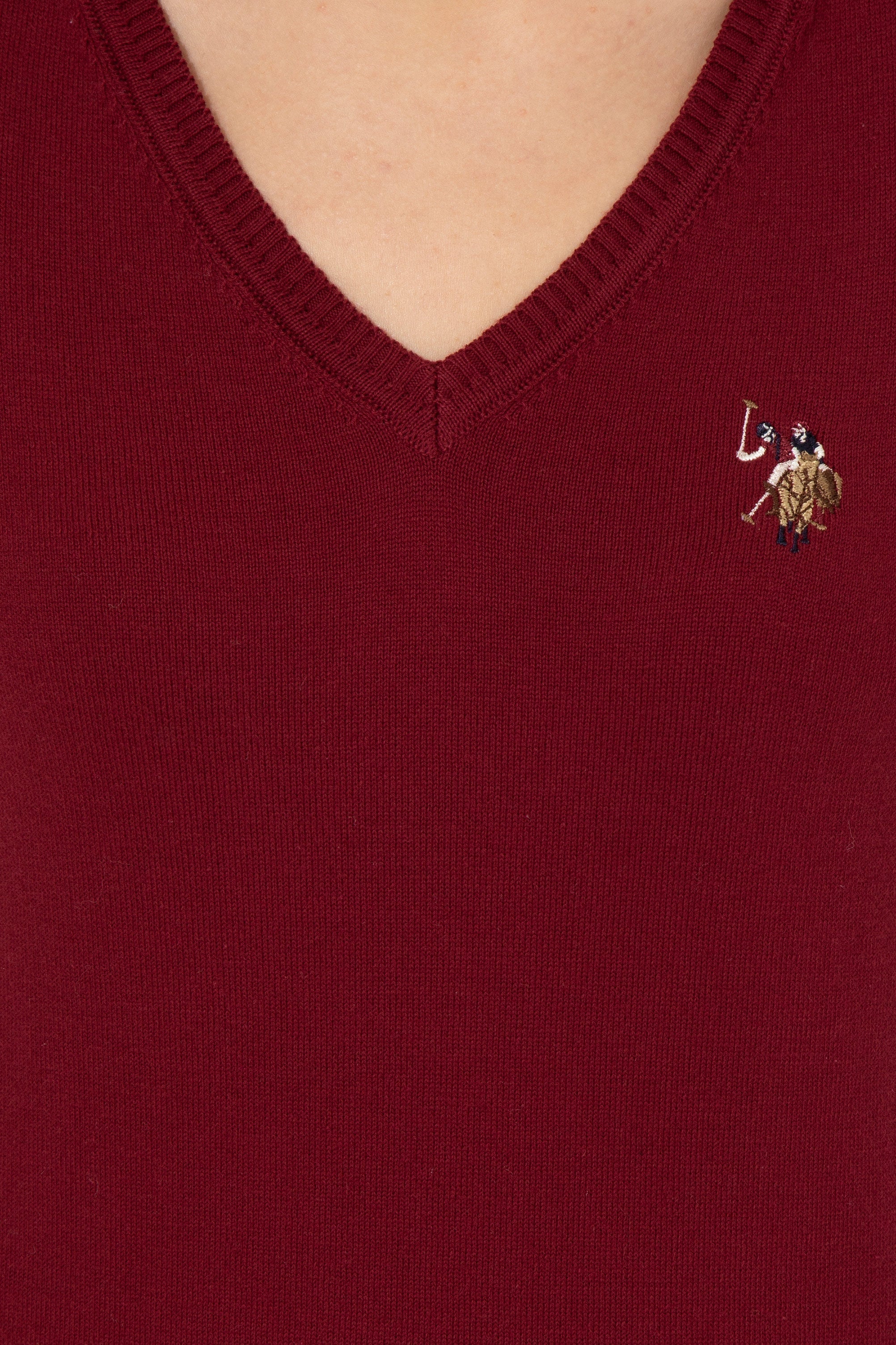 Red Knitting Jumper U.S. Polo Assn.