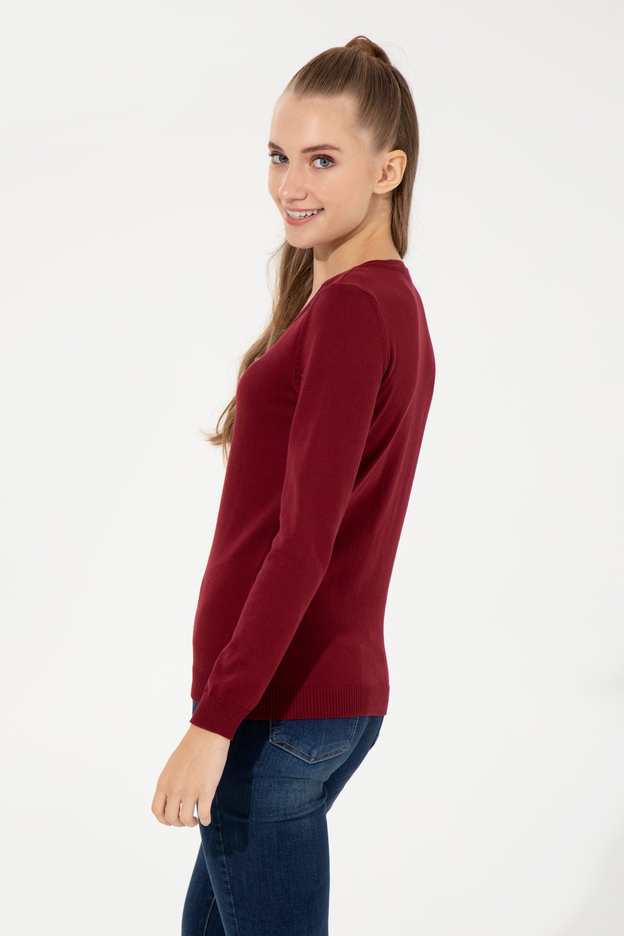Red Knitting Jumper U.S. Polo Assn.