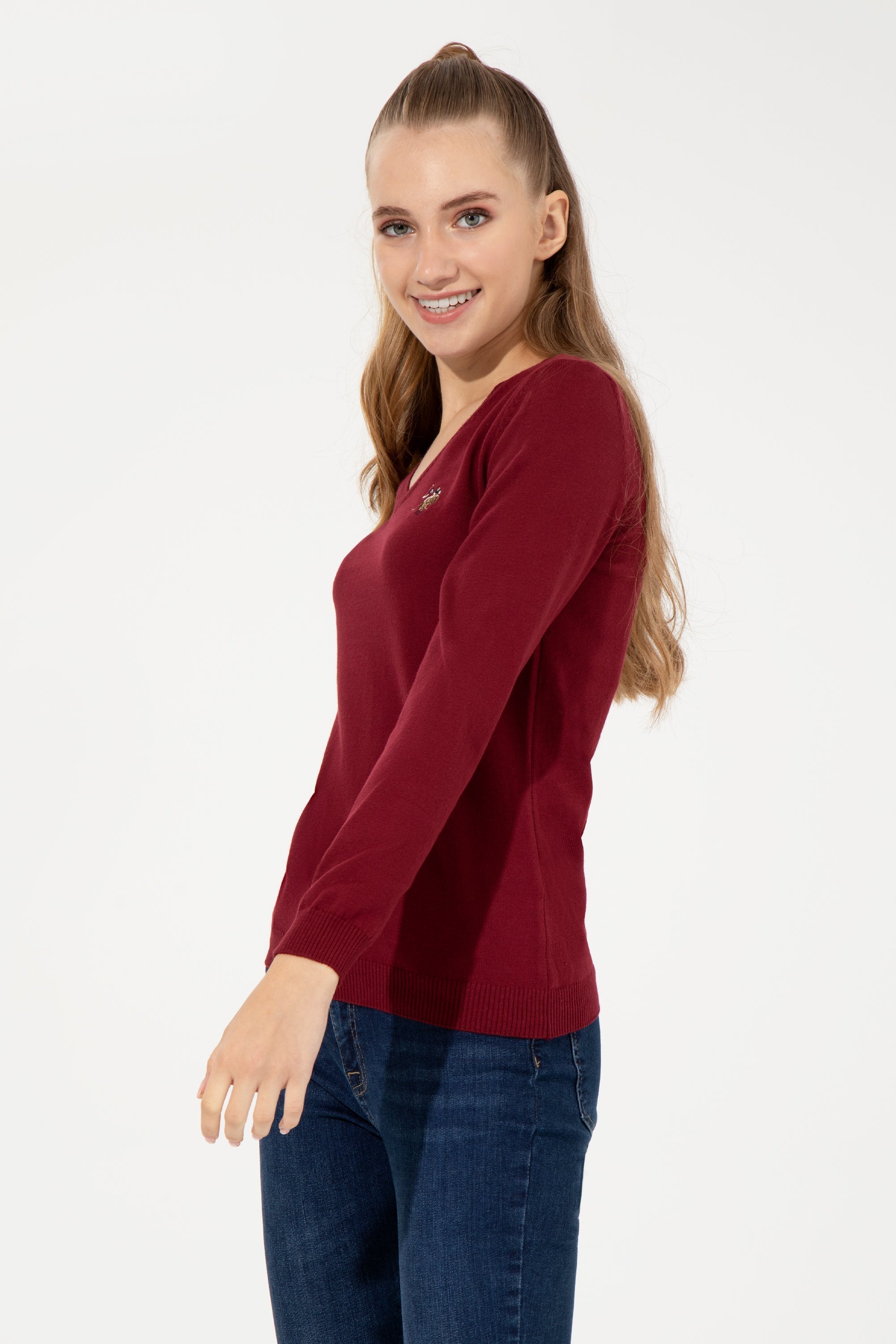 Red Knitting Jumper U.S. Polo Assn.