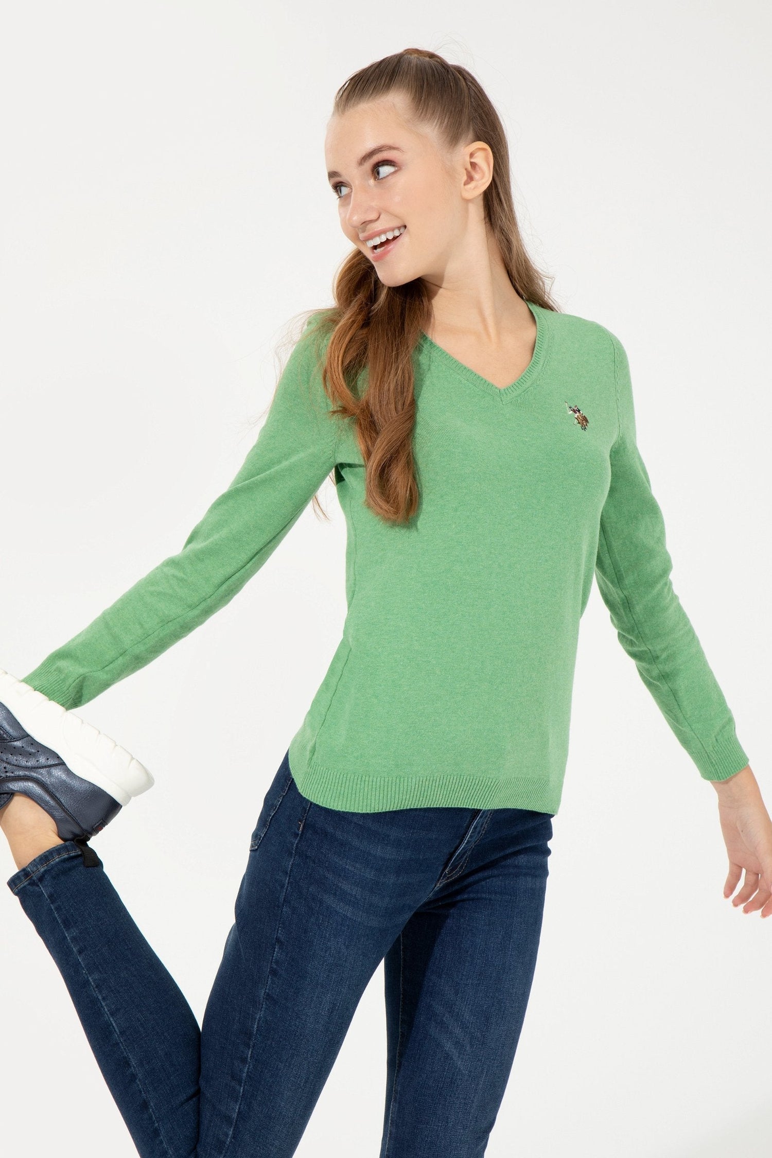Light Green Knitting Jumper U.S. Polo Assn.