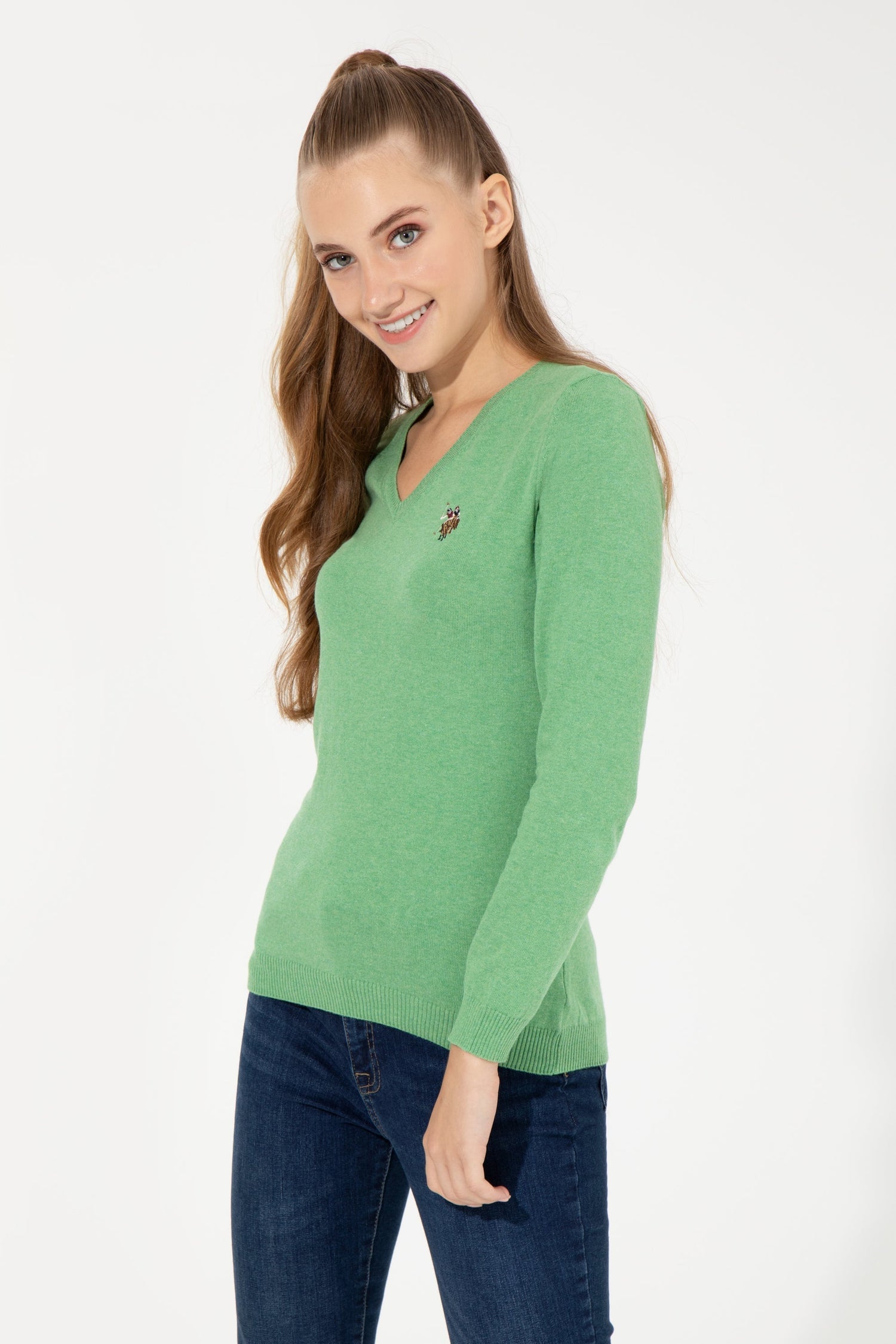 Light Green Knitting Jumper U.S. Polo Assn.