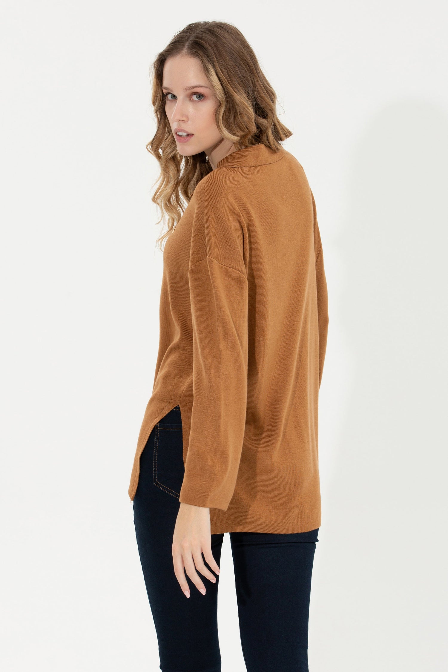 Brown Knitting Jumper U.S. Polo Assn.