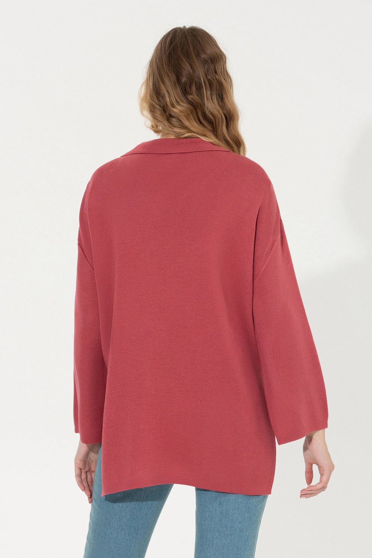 Mauve Knitting Jumper - BEVAVA