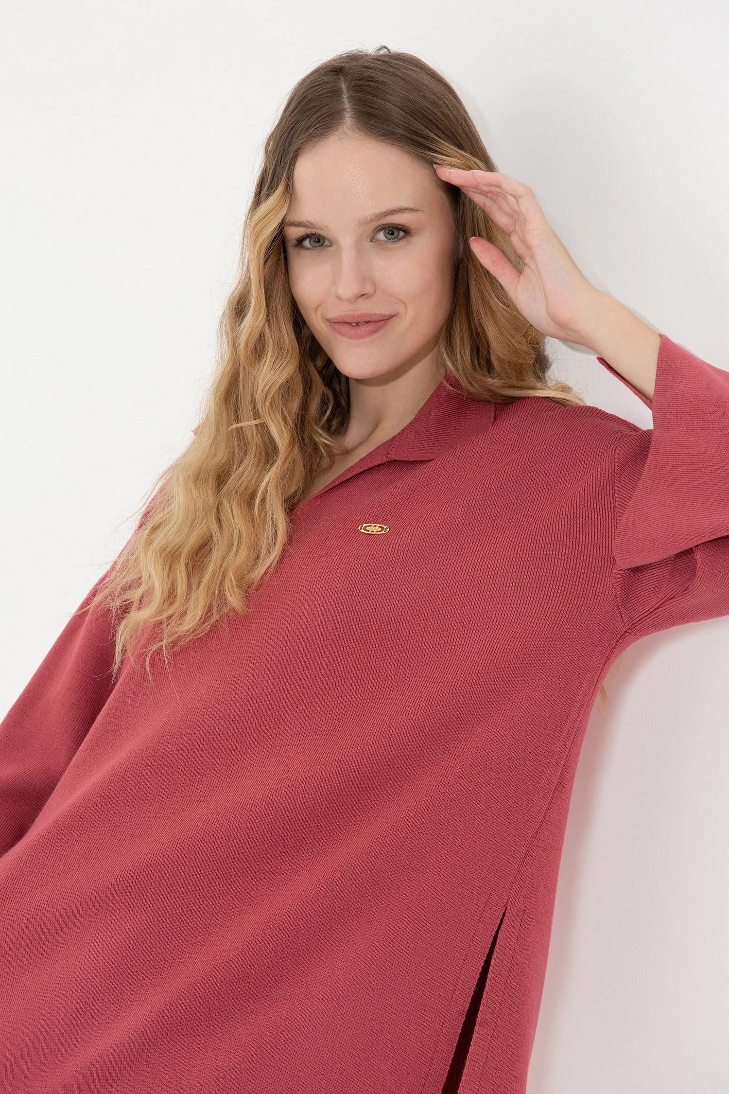 Mauve Knitting Jumper - BEVAVA