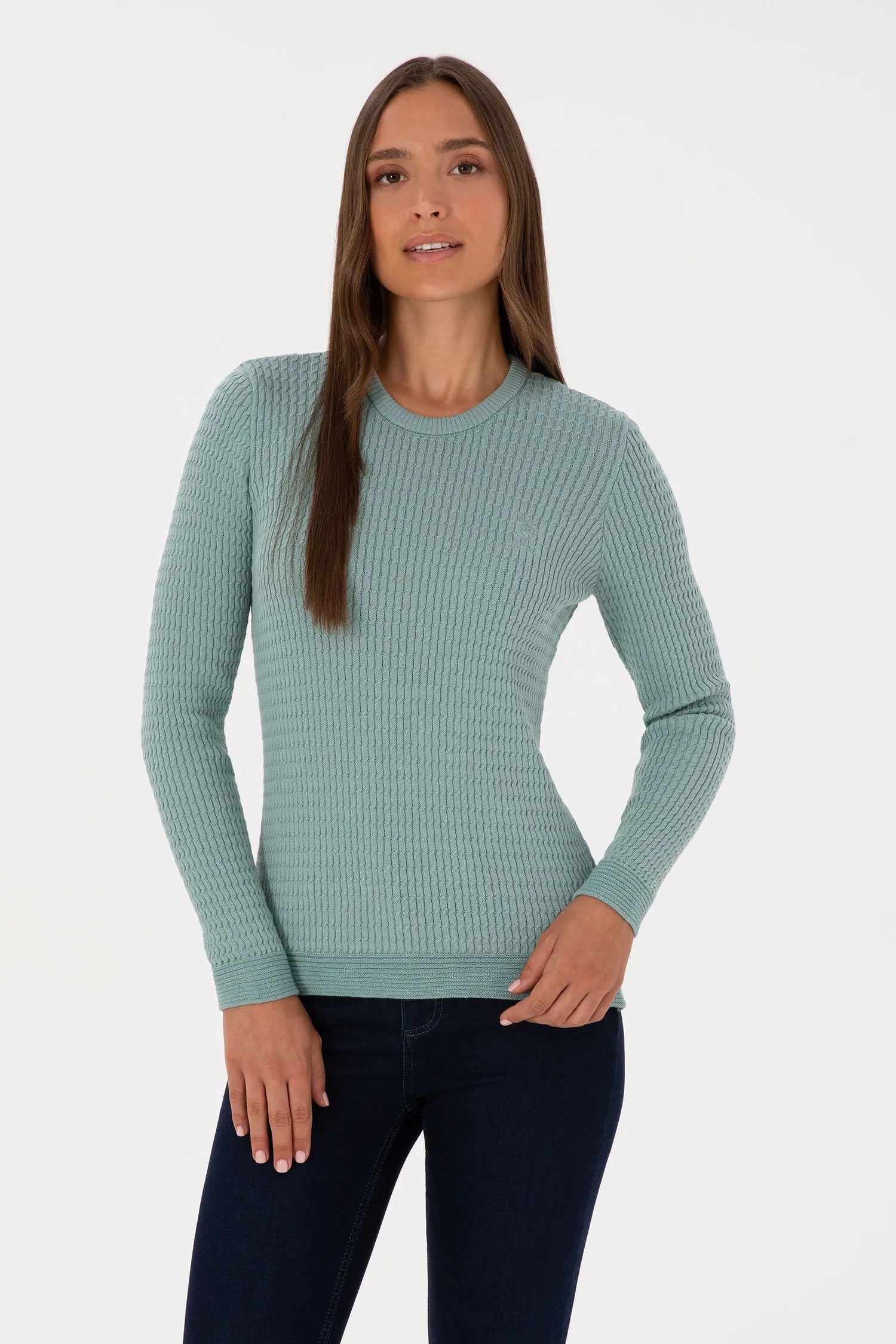 U.S. Polo Assn._Mint_Mint Knitting Jumper_G082SZ0TK0 2226393_VR090_01