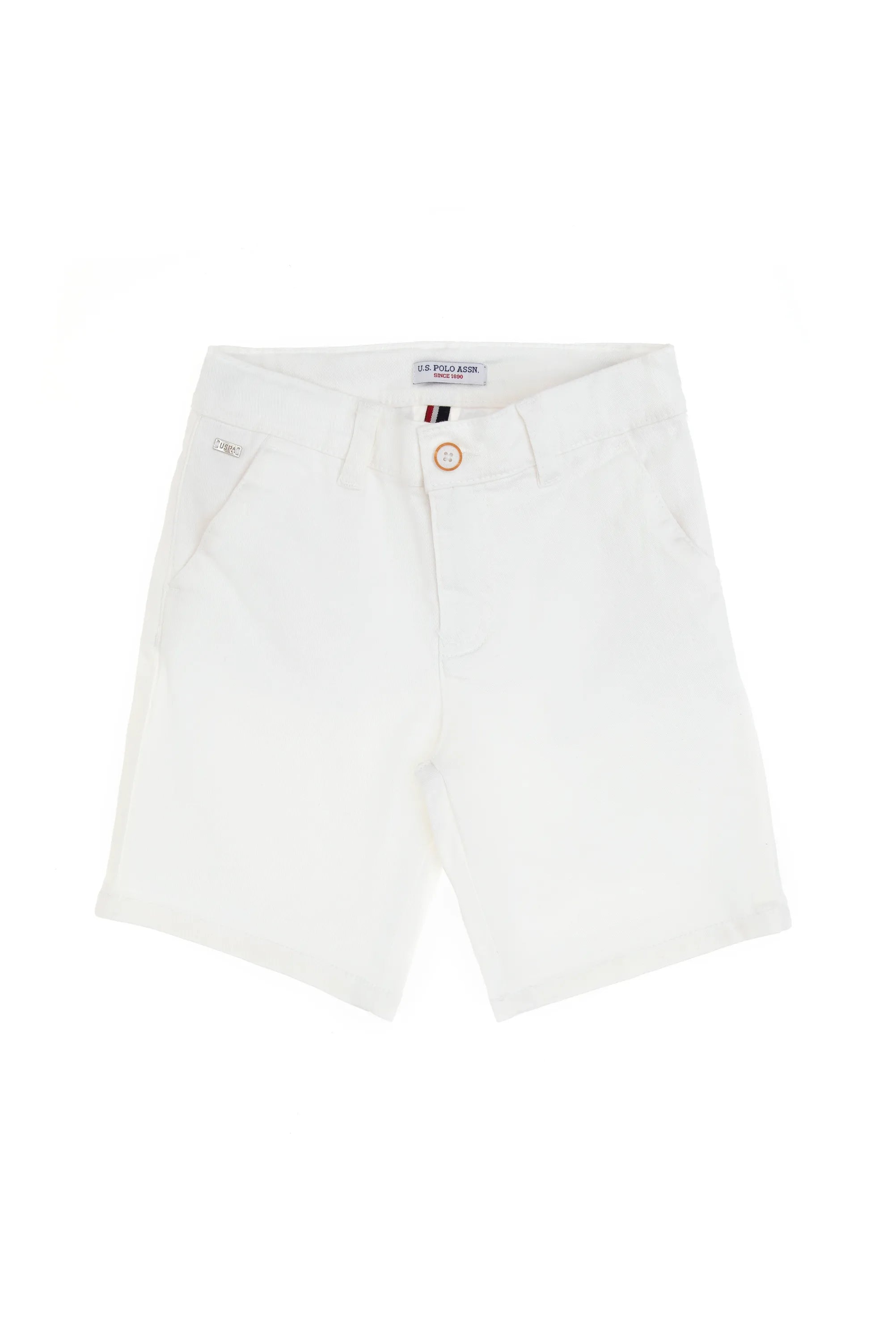 U.S. Polo Assn. White Boys White Woven Bermuda Capri SKU: G083GL0310 2108962_VR013 Image 02