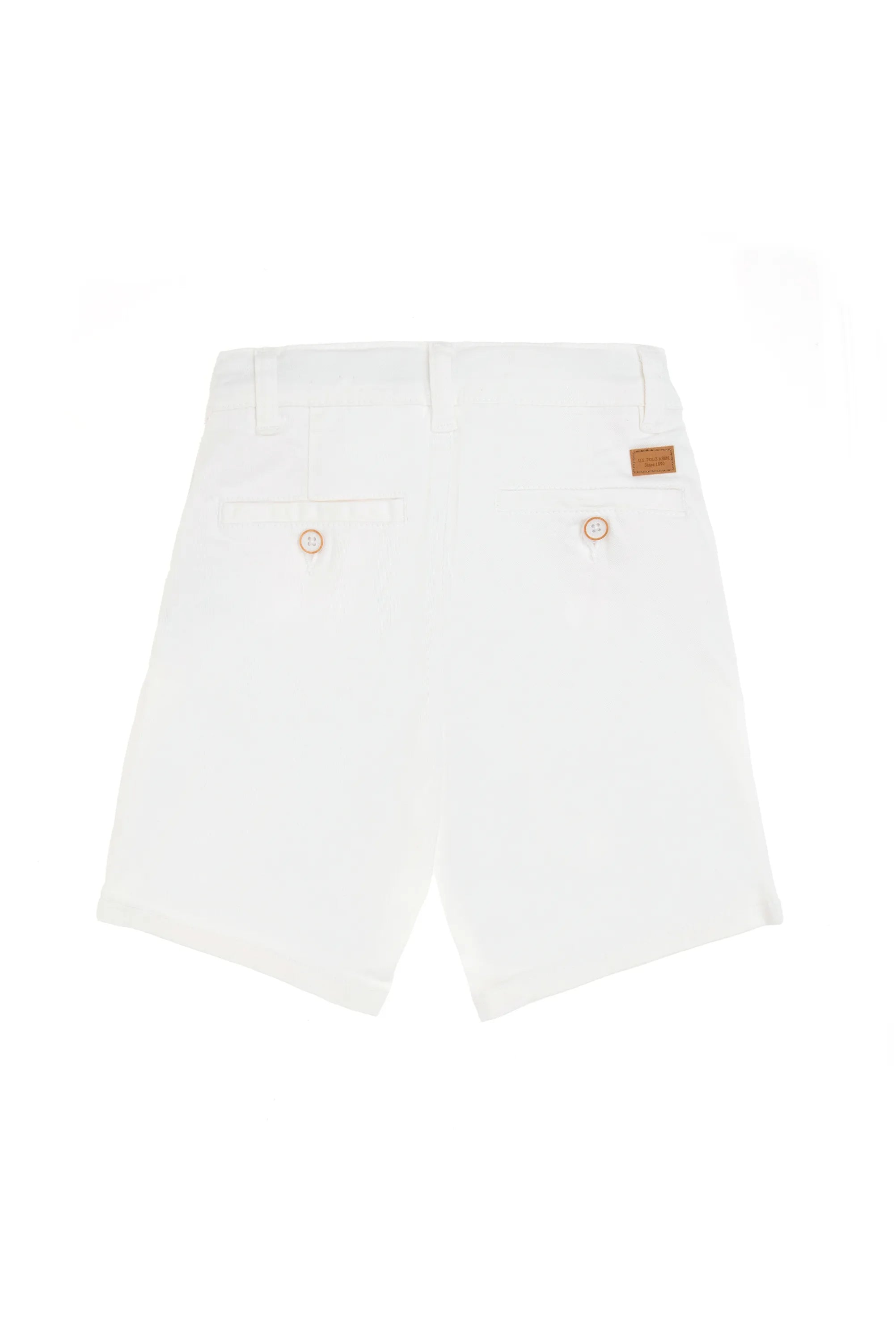 U.S. Polo Assn. White Boys White Woven Bermuda Capri SKU: G083GL0310 2108962_VR013 Image 03
