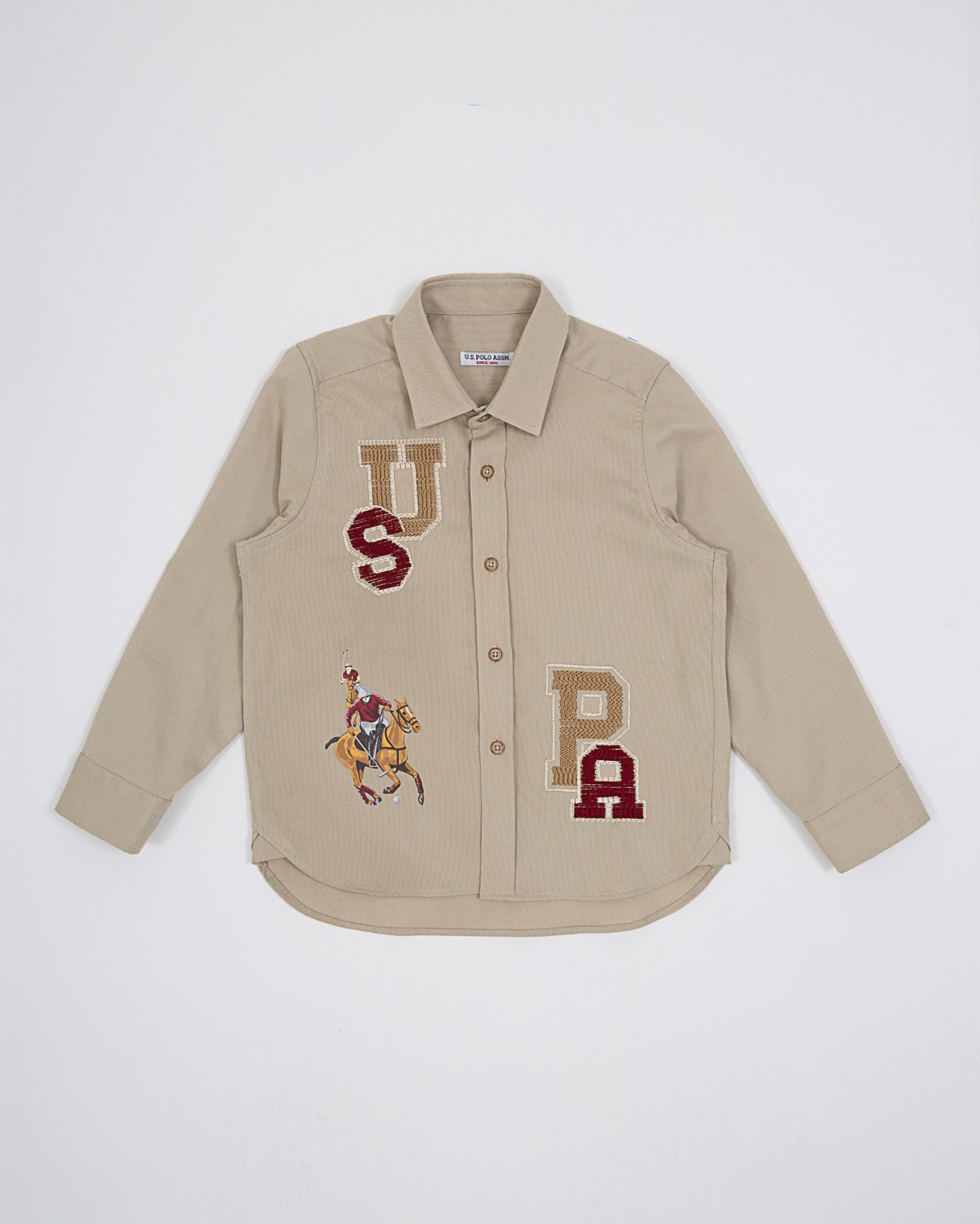 Beige Shirt Long Sleeve U.S. Polo Assn.