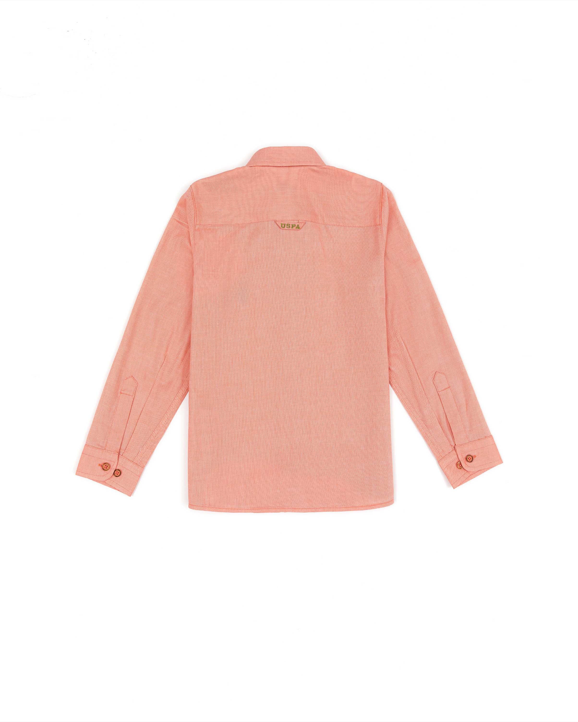 Orange Shirt Long Sleeve U.S. Polo Assn.