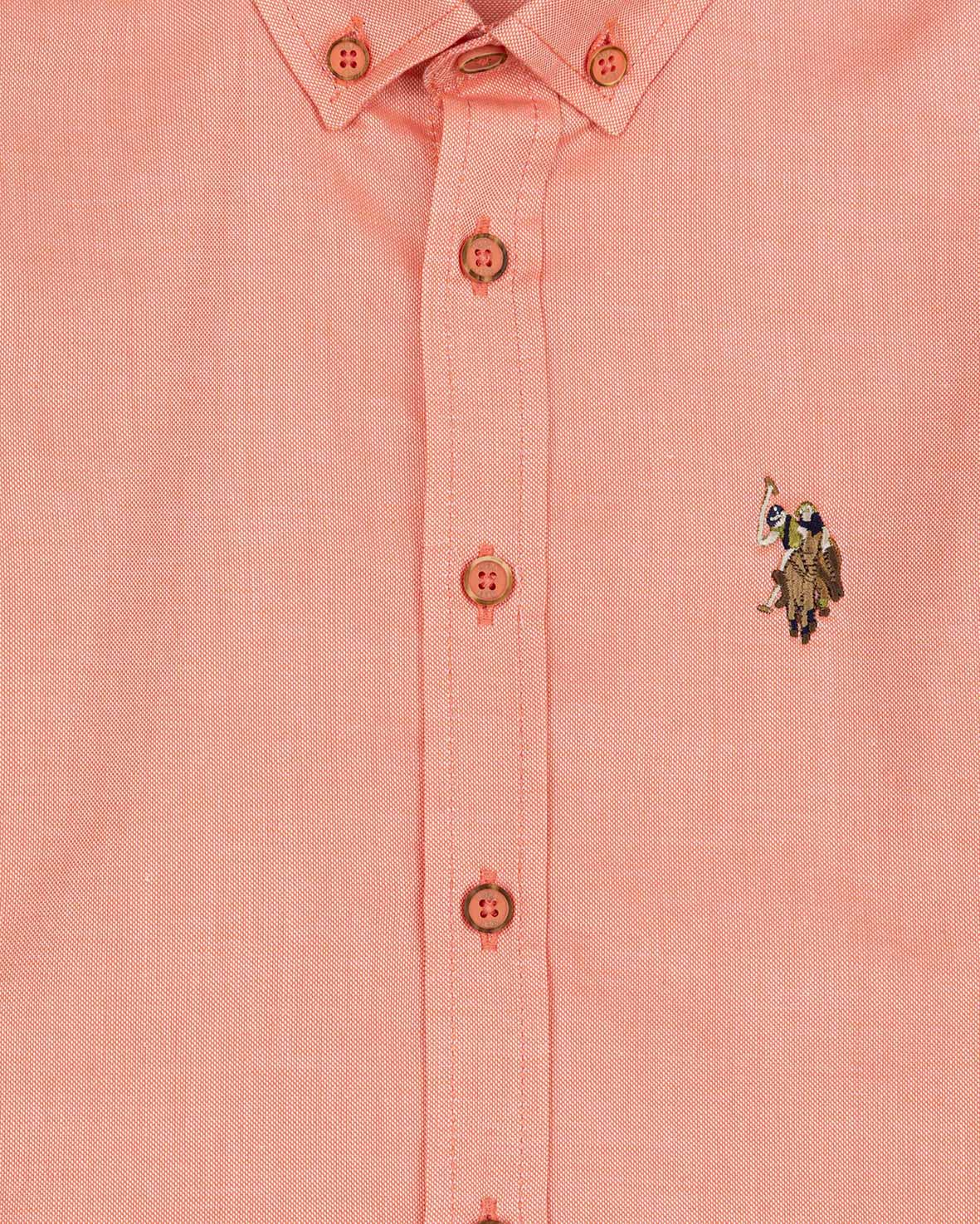 Orange Shirt Long Sleeve U.S. Polo Assn.