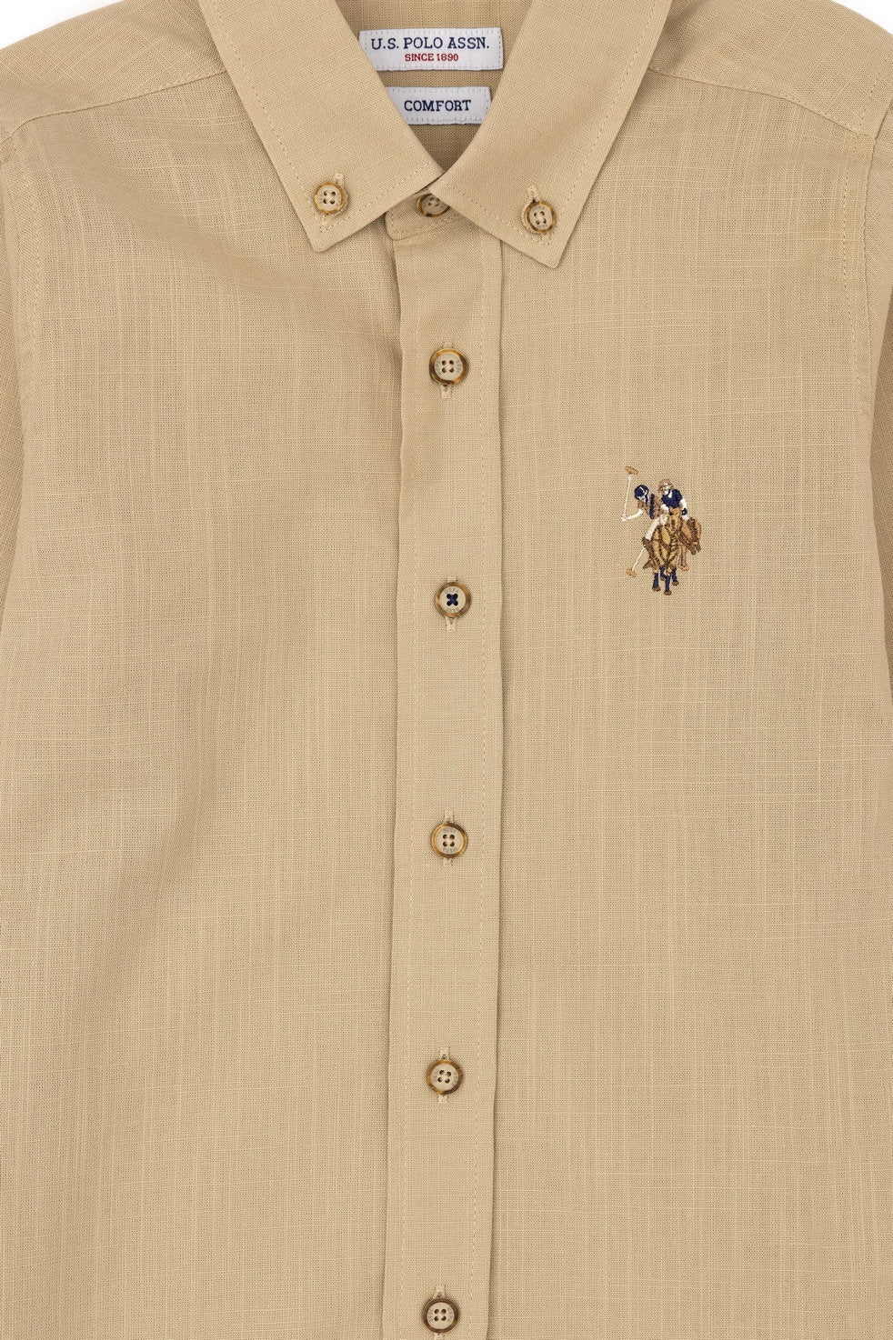 Button Down Shirt With Logo_G083SZ0040 1840402_VR183_04