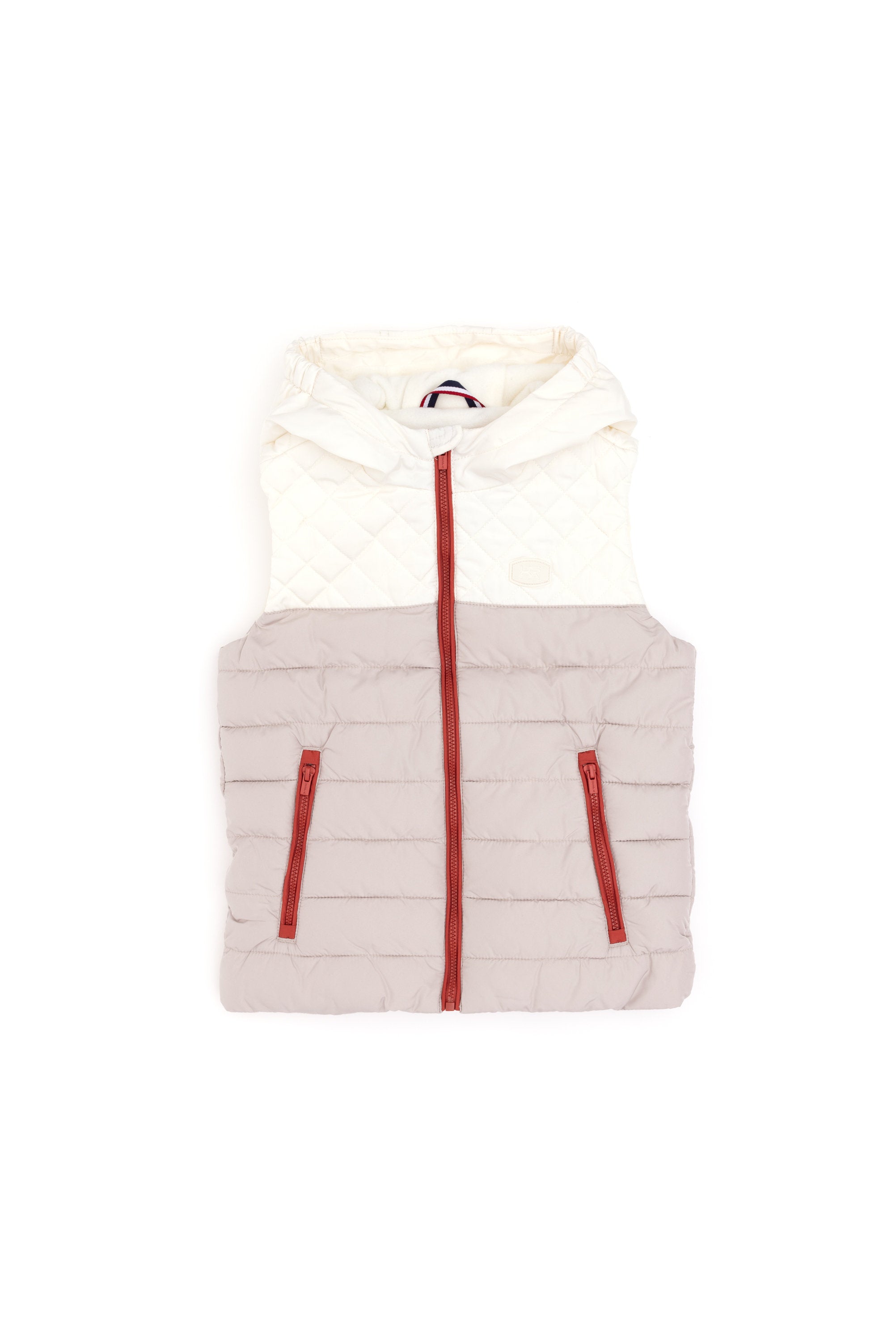 Beige Woven Vest_G083SZ0100 1952564_VR049_02