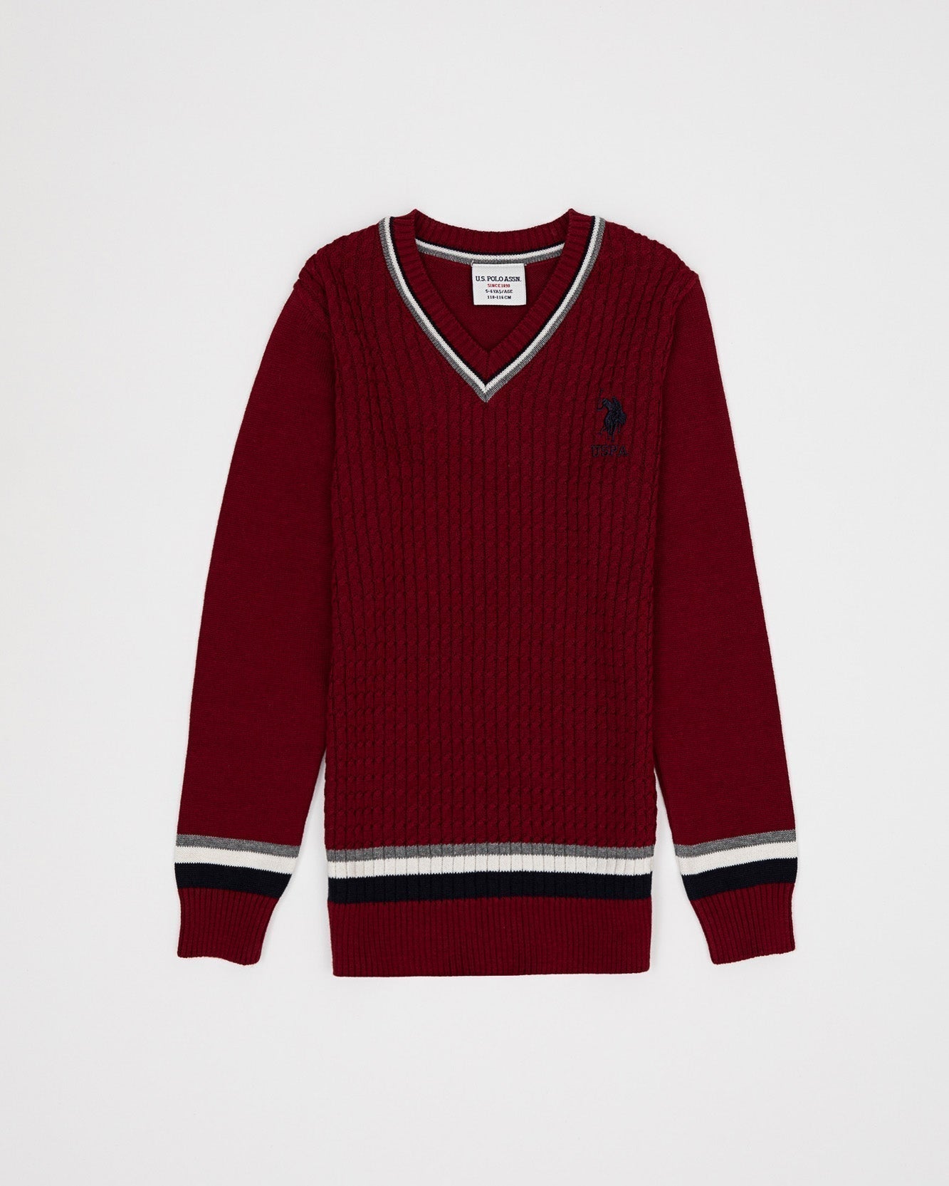 Red Knitting Jumper U.S. Polo Assn.
