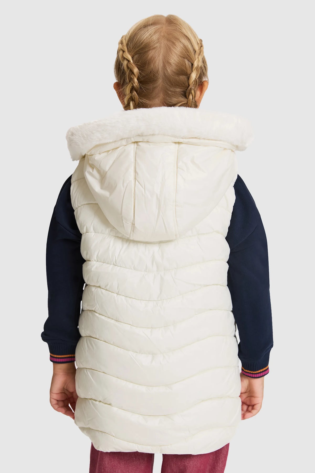 U.S. Polo Assn. Pearl Girls Pearl Hooded Padded Vest Jacket SKU: G084SZ0100 PU-13449_VR256 Image 05