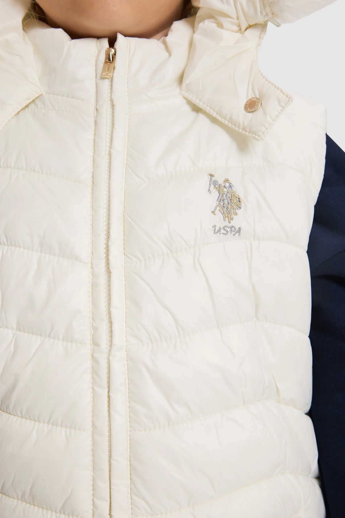 U.S. Polo Assn. Pearl Girls Pearl Hooded Padded Vest Jacket SKU: G084SZ0100 PU-13449_VR256 Image 06