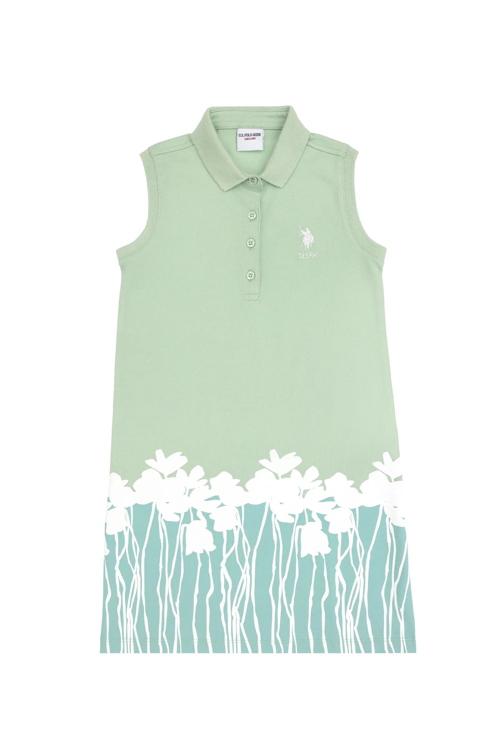 U.S. Polo Assn. Green Girls Green Knitting Dress SKU: G084SZ0750 2109322_VR048 Image 01