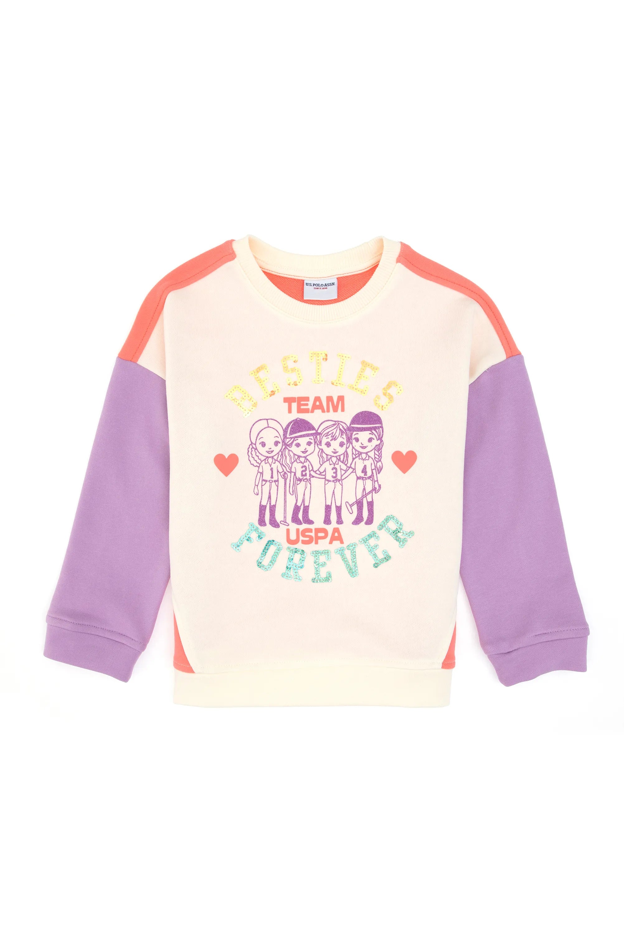 U.S. Polo Assn._Pearl_Pearl Sweatshirt With Design_G084SZ0820 PU-8011_VR256_02