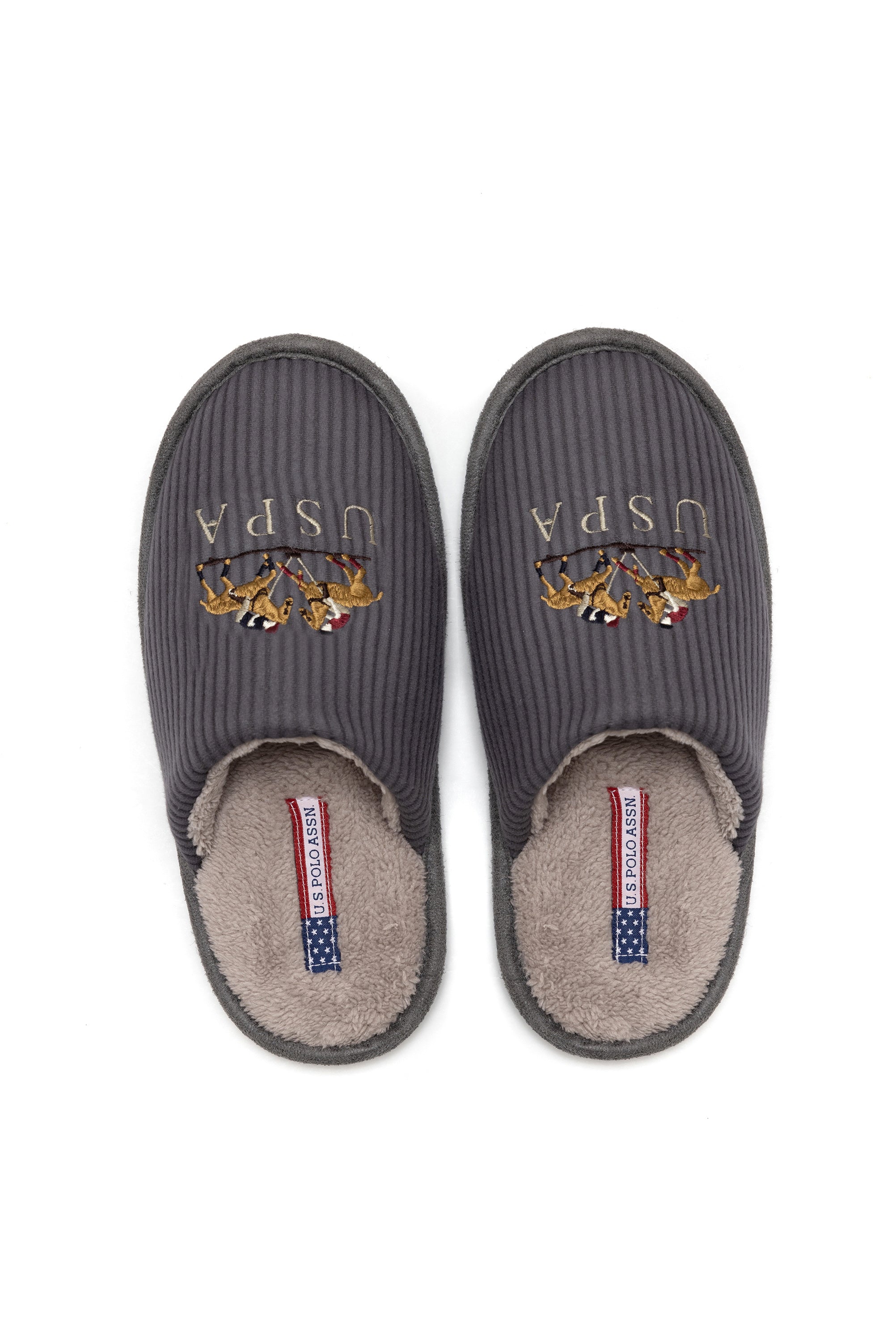 Dark Grey Slippers U.S. Polo Assn.