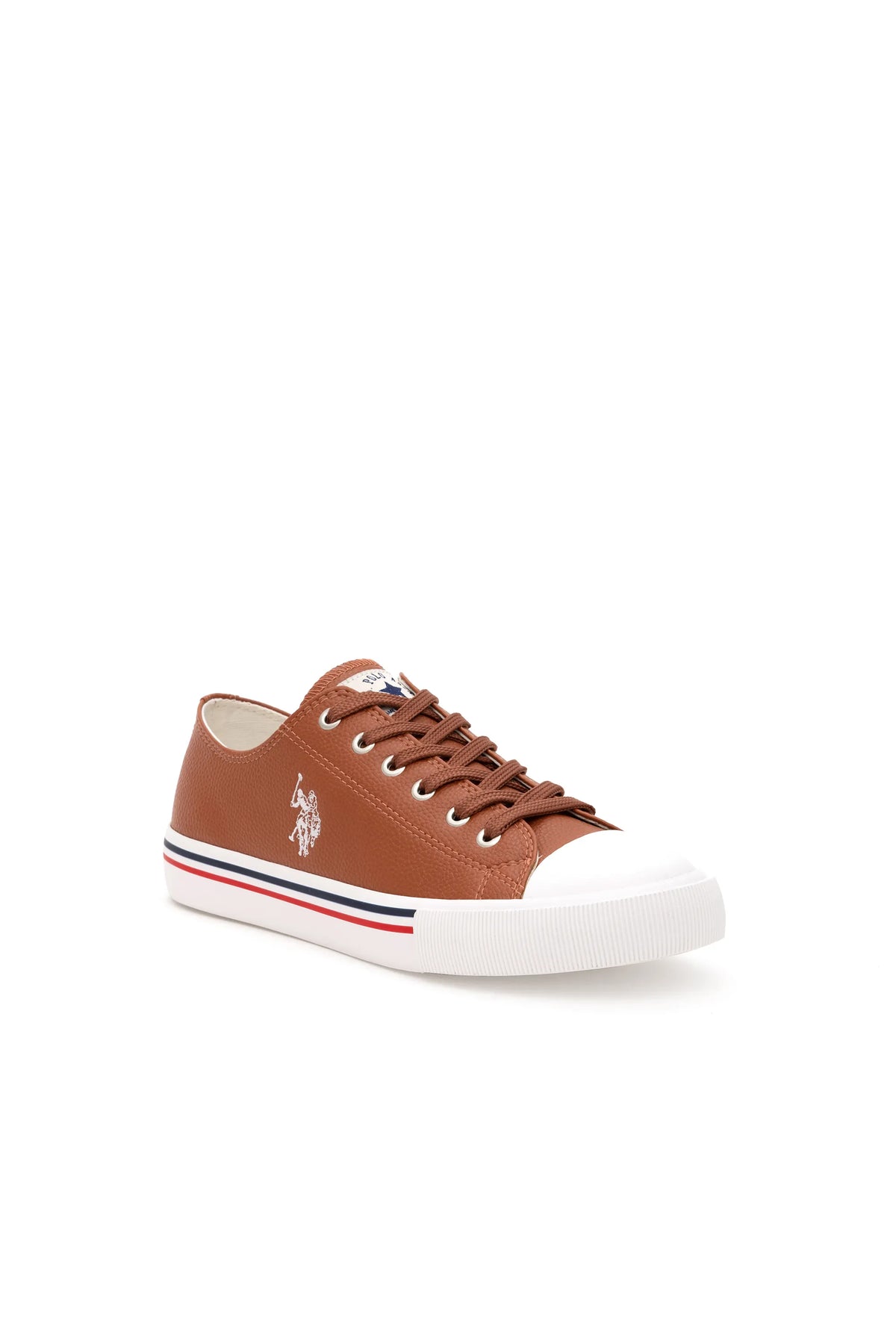 U.S. Polo Assn. Tobacco Men Tobacco Lace Up Low Top Trainers SKU: S081SZ0330 2068344_VR099 Image 02