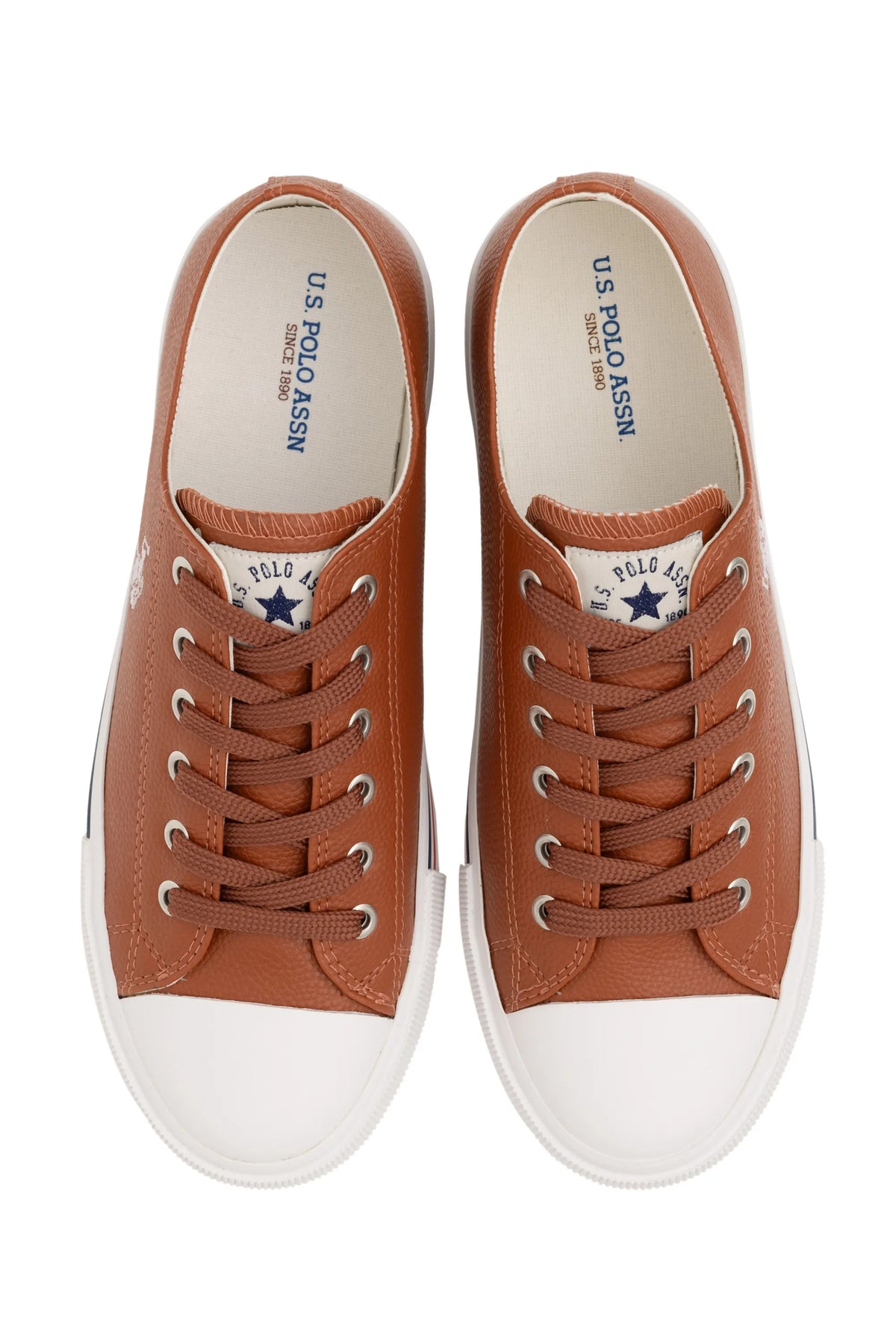 U.S. Polo Assn. Tobacco Men Tobacco Lace Up Low Top Trainers SKU: S081SZ0330 2068344_VR099 Image 05