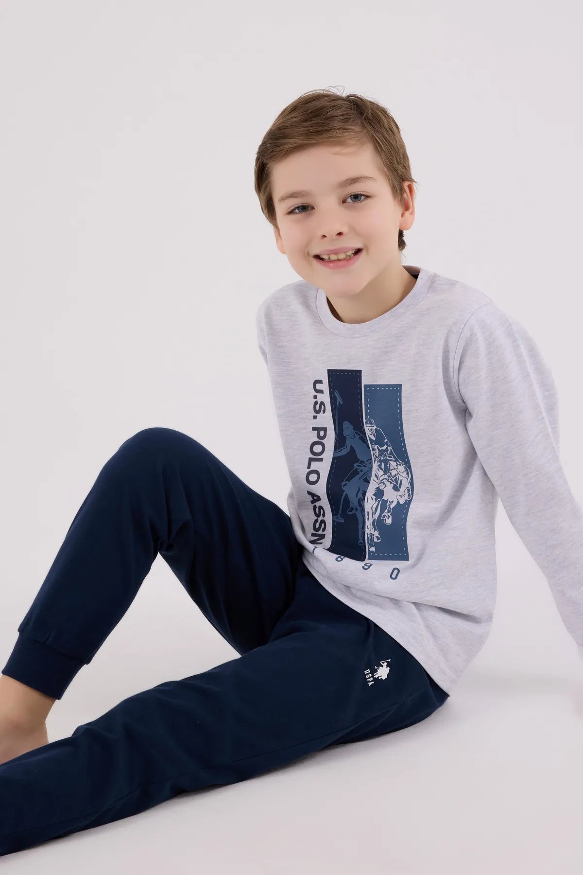U.S. Polo Assn._Snow Melange_Pyjamas Set_US2206_Snow Melange_03
