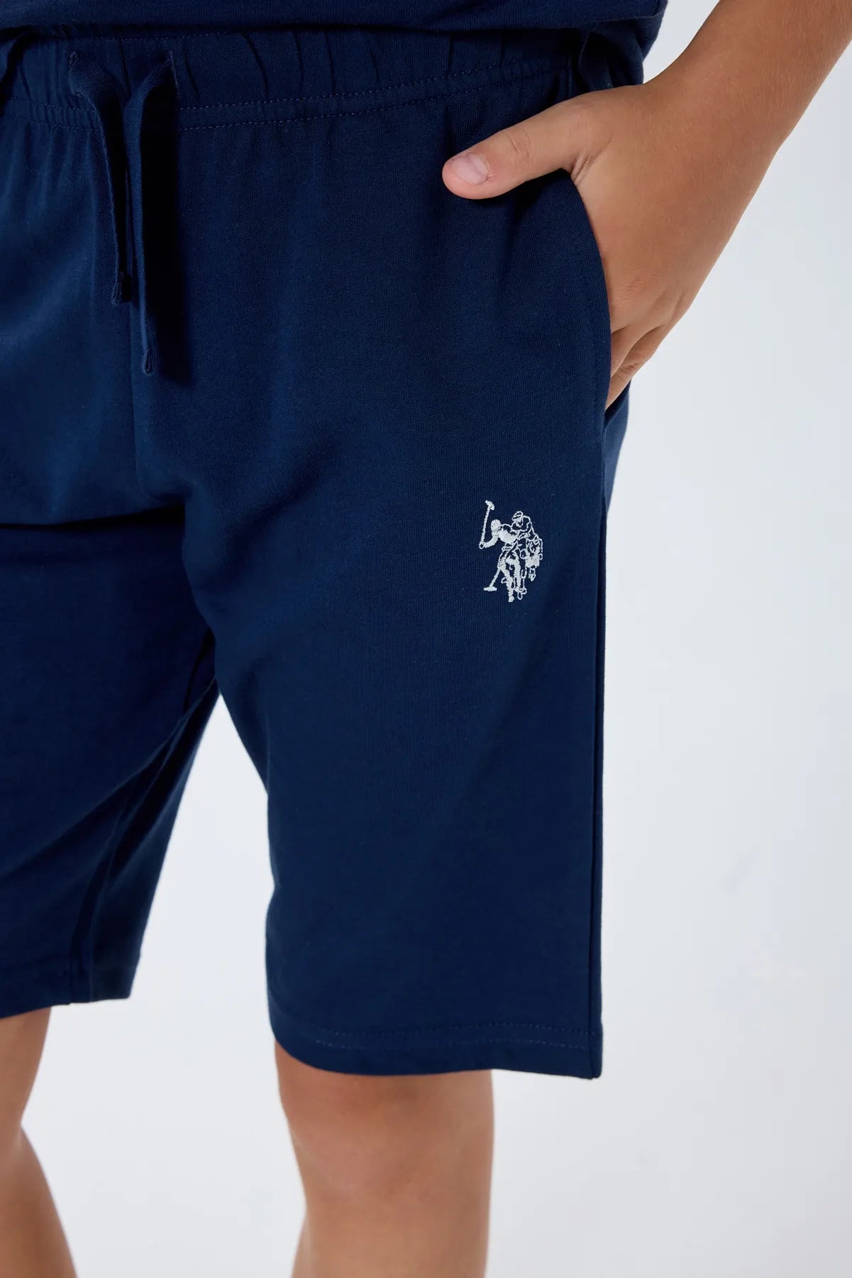 U.S. Polo Assn. Navy Boys Navy Two Pieces Set SKU: US2442_Navy Image 03