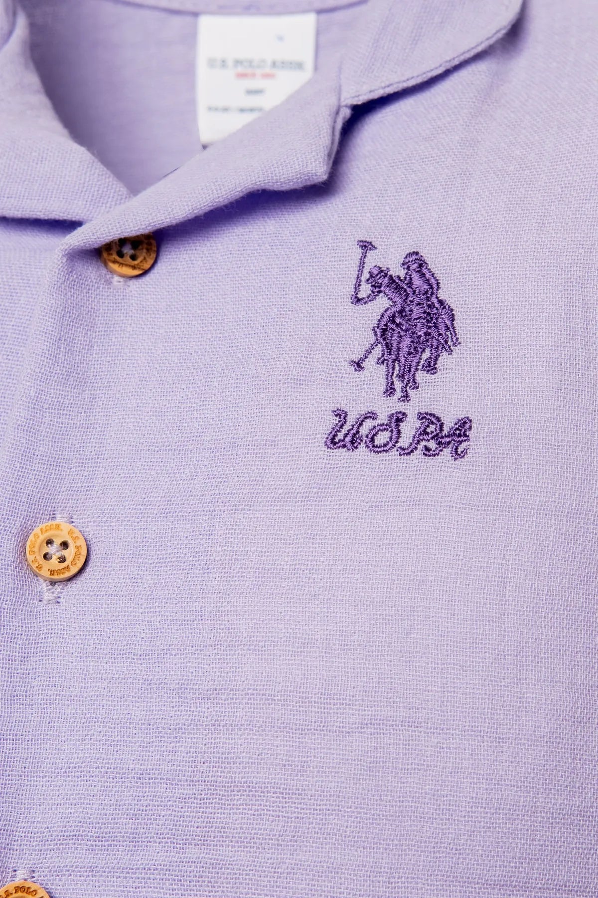 U.S. Polo Assn. Light Lilac Baby Girl Light Lilac Shirt Pyjamas SKU: USB2978_Light Lilac Image 04