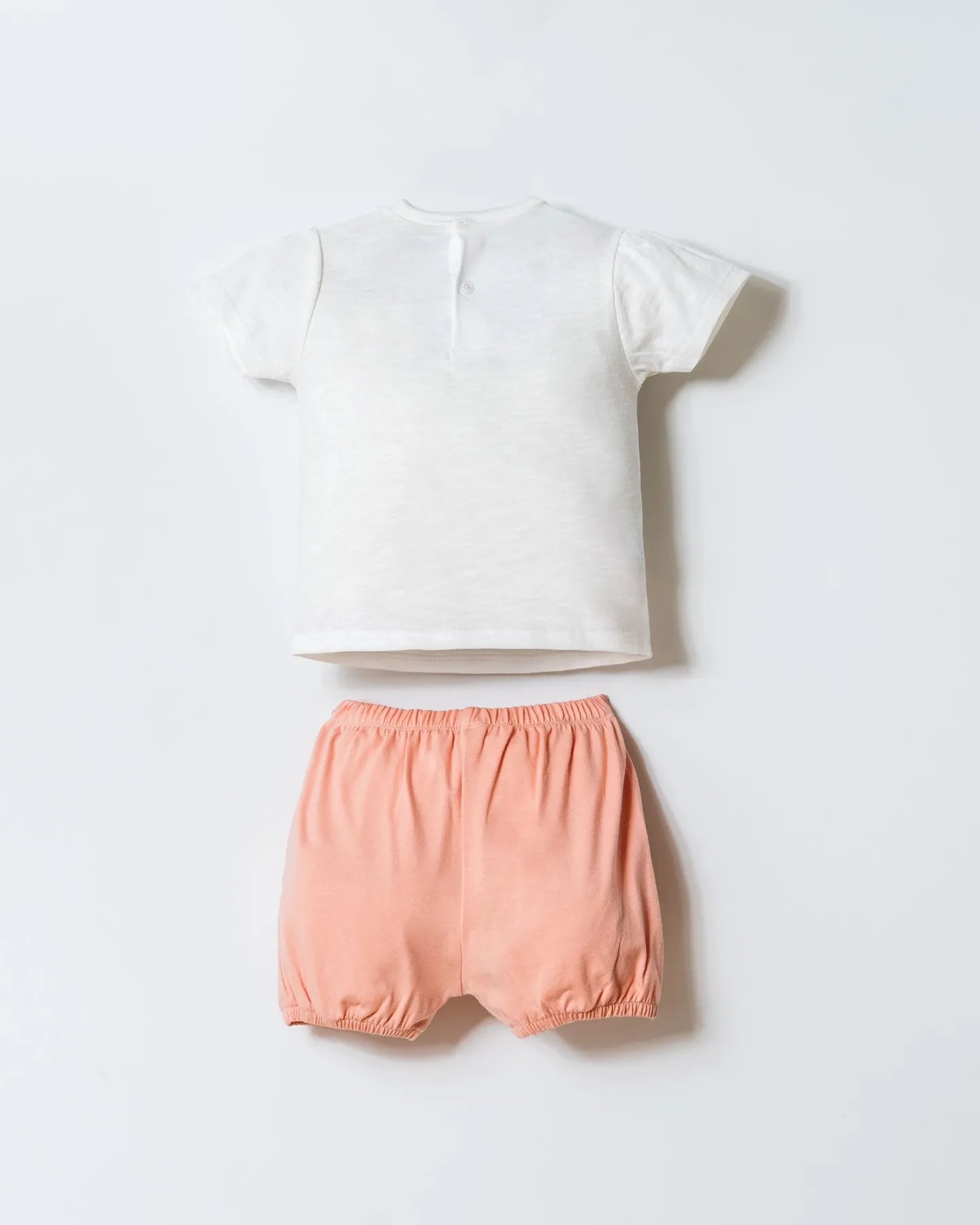 U.S. Polo Assn. White-Powder Baby Girl White-Powder T-Shirt and Short Set SKU: USB2987_White-Powder Image 04