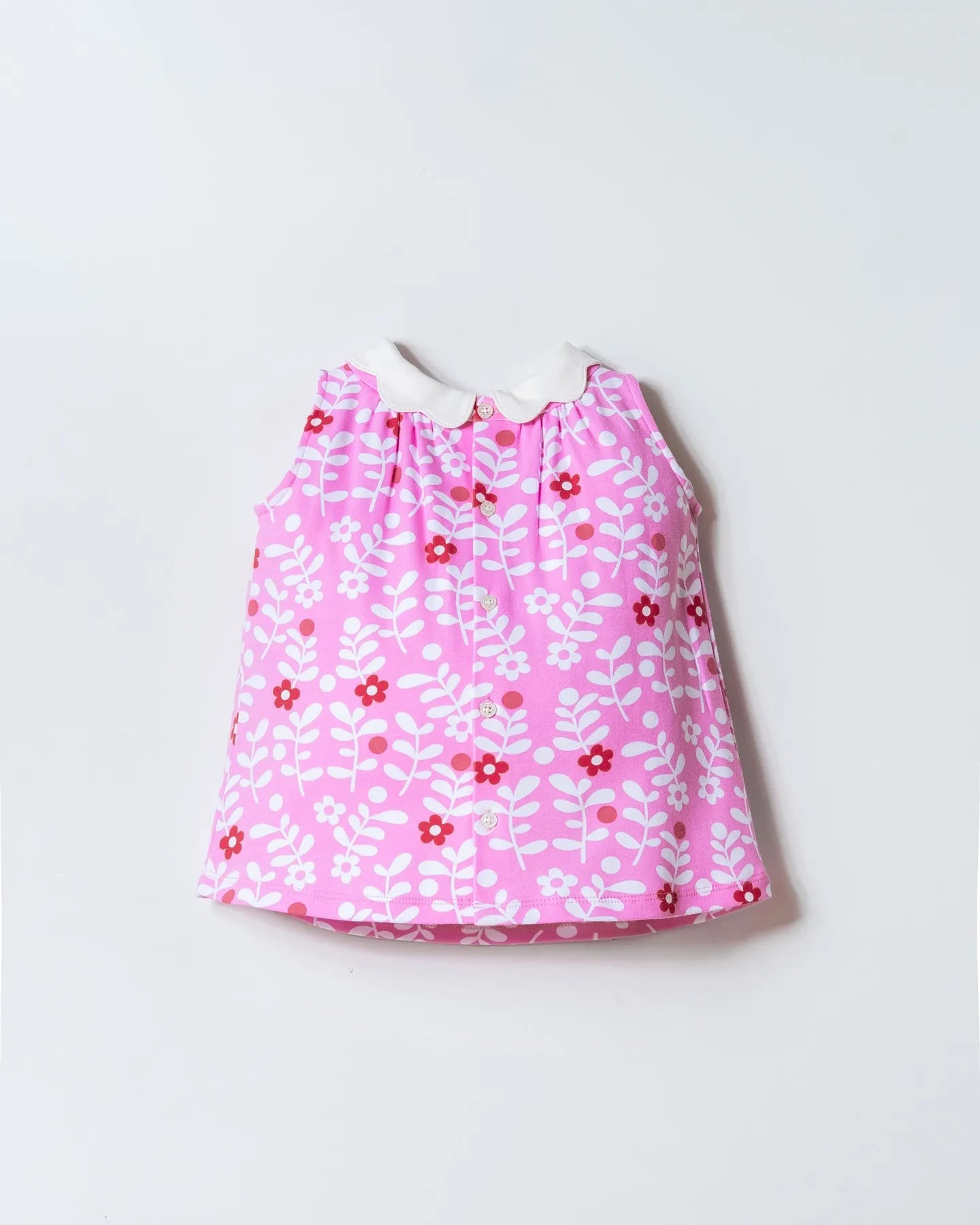 U.S. Polo Assn. Pink Baby Girl Pink Dress SKU: USB3006_Pink Image 05