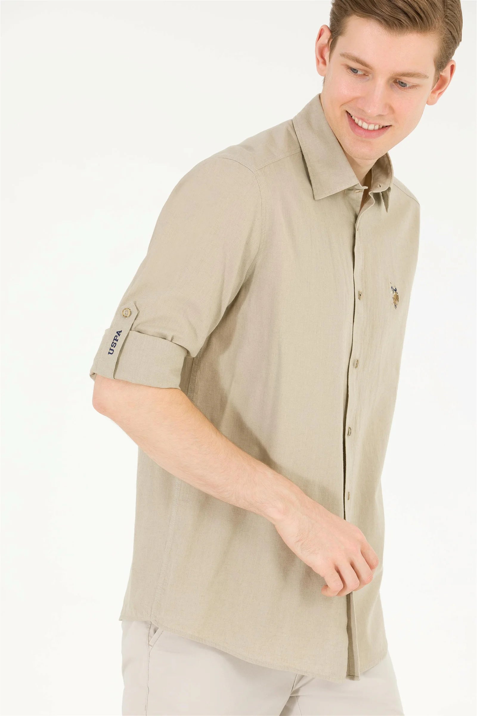 Beige Long Sleeve Shirt