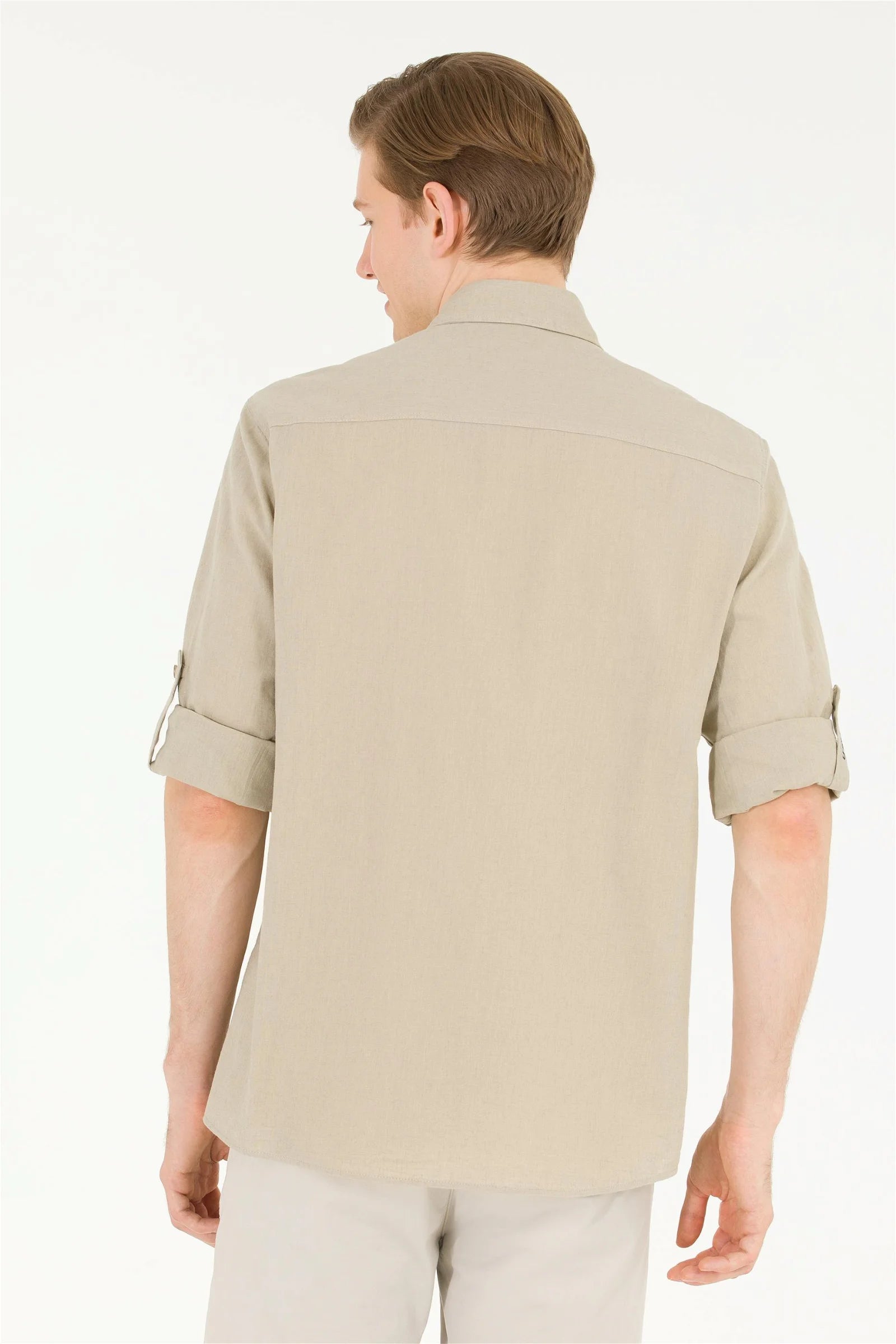 Beige Long Sleeve Shirt