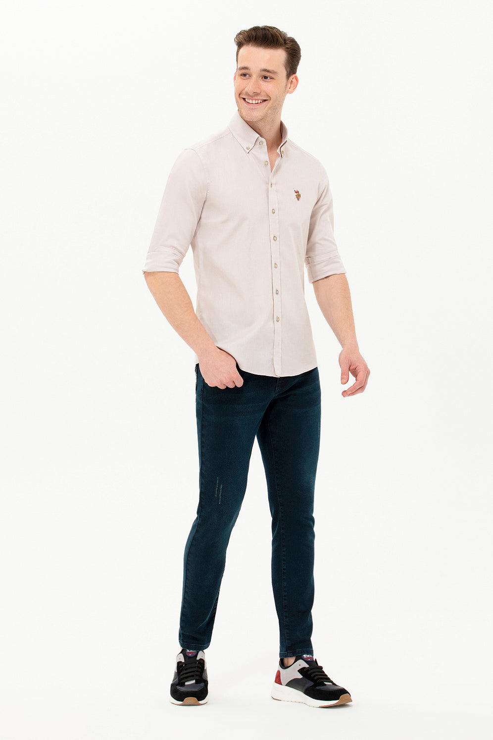 Beige Long Sleeve Shirt