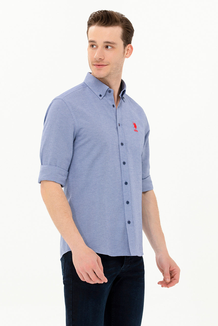 Blue Long Sleeve Shirt