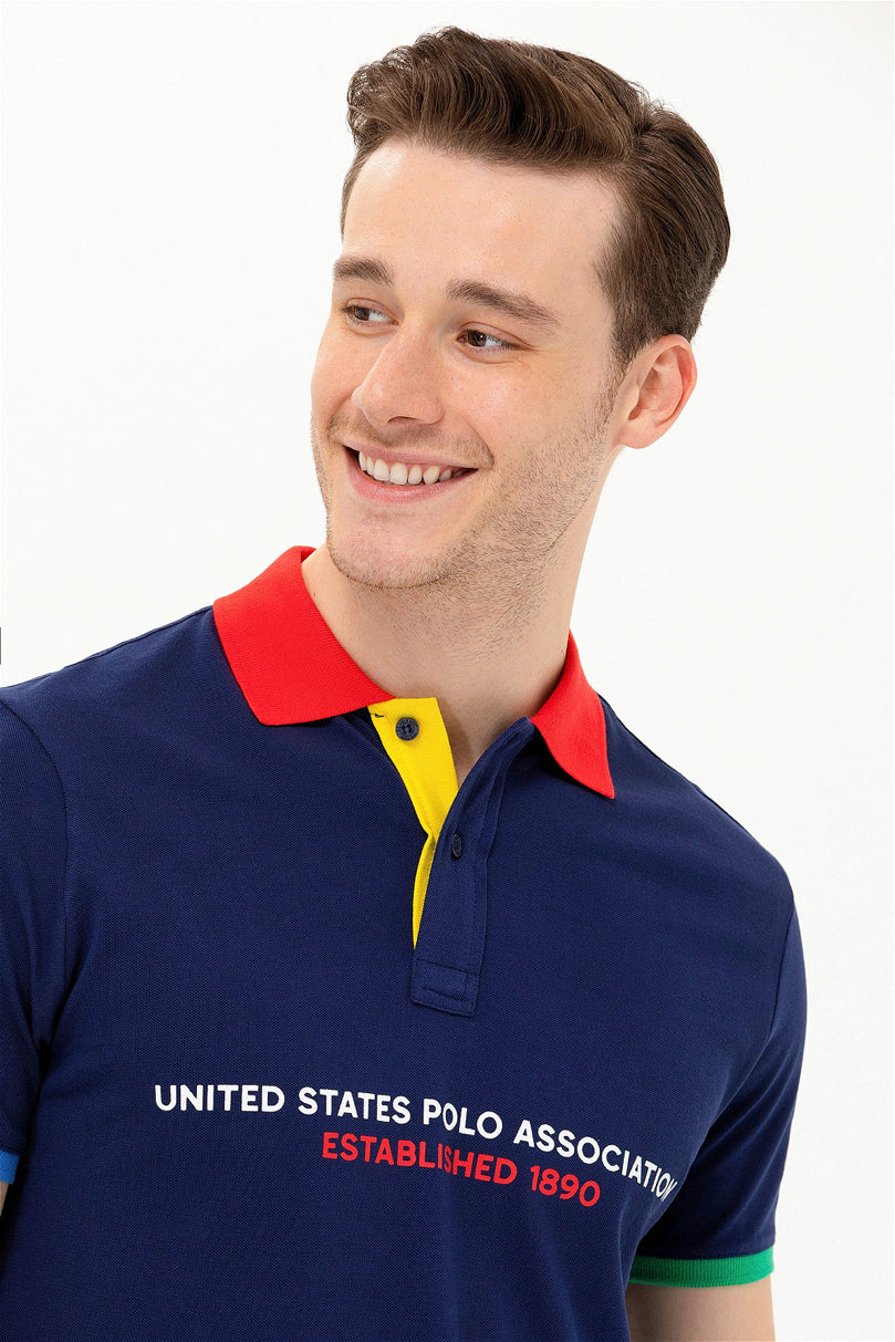 Multi-Color Short Sleeve Polo Shirt - BEVAVA