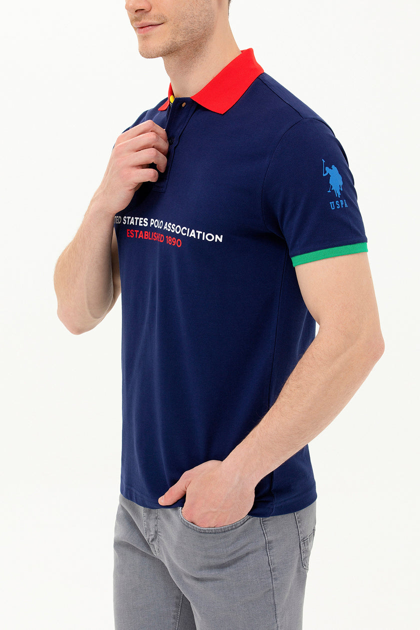 Multi-Color Short Sleeve Polo Shirt - BEVAVA