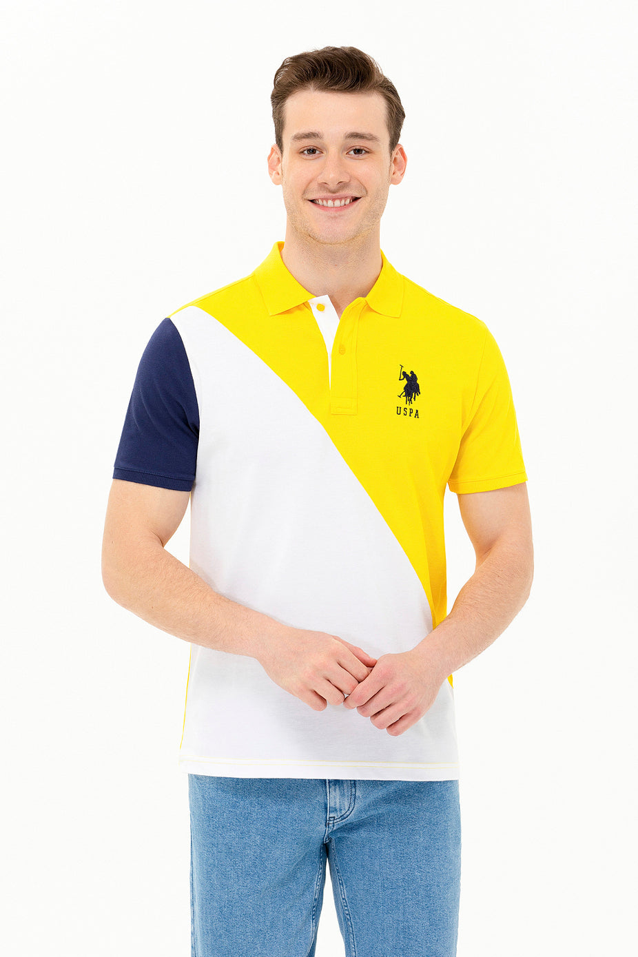 Multi-Color Short Sleeve Polo Shirt