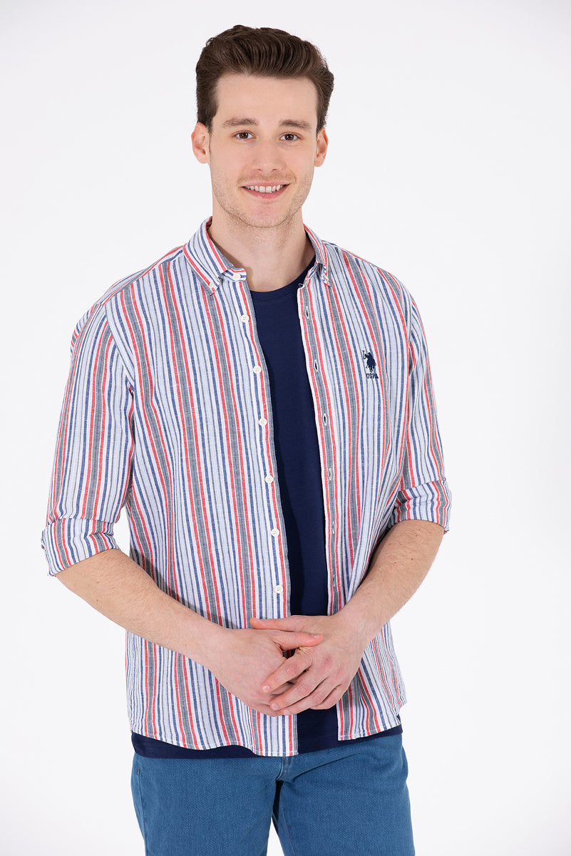 Multi-Color Striped Long Sleeve Shirt