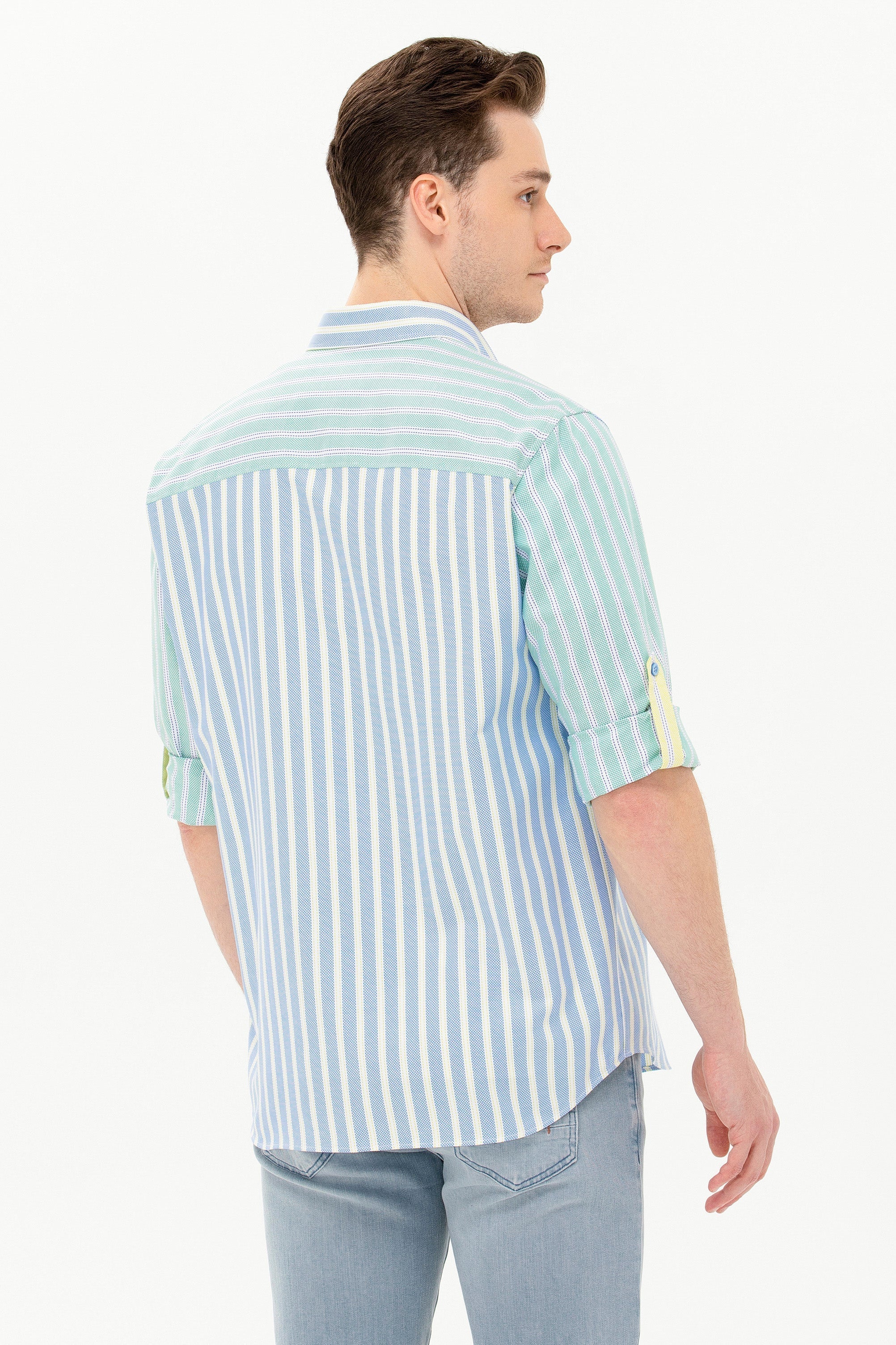 Multi-Color Striped Long Sleeve Shirt