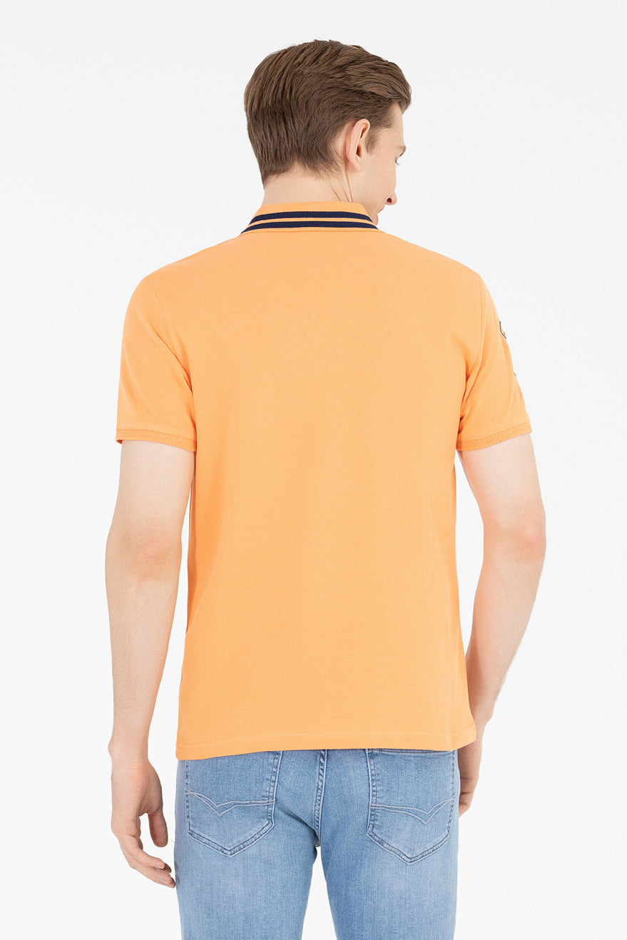Orange Short Sleeve Polo Shirt