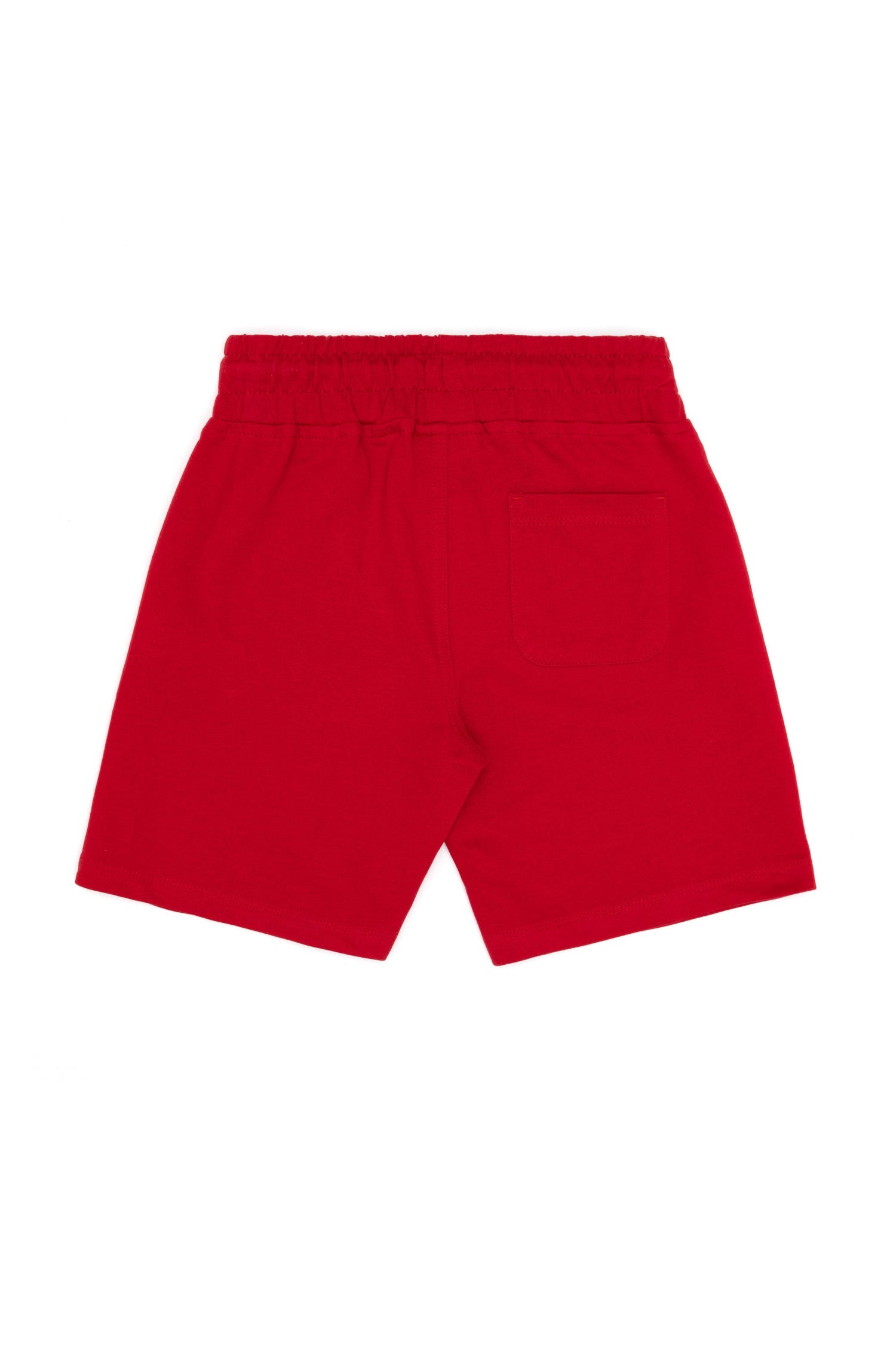 Red Knitted Shorts With Black Drawstrings - BEVAVA