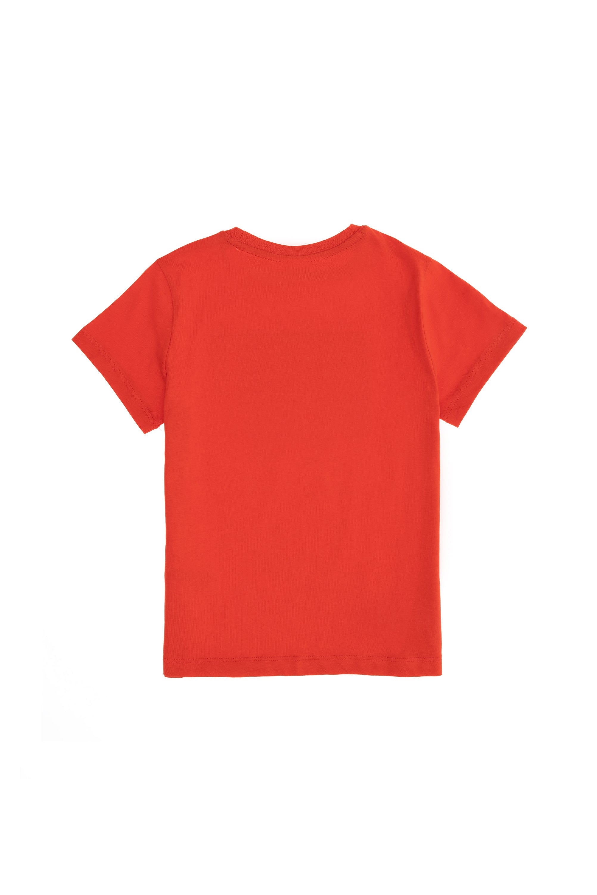 Red Short Sleeve Graphic Polo Shirt