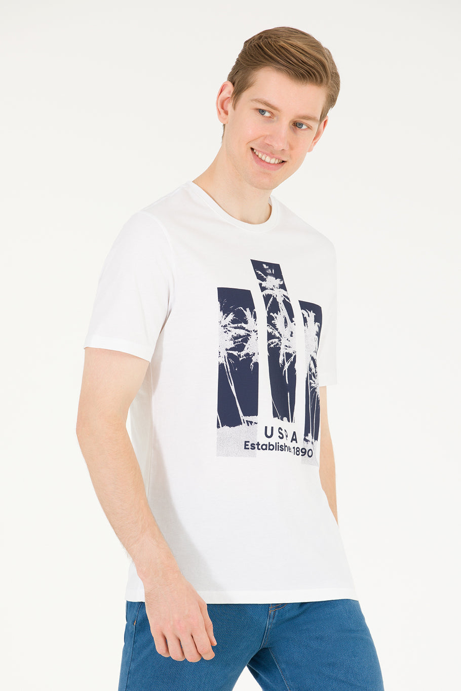 White Short Sleeve Graphic T-Shirt