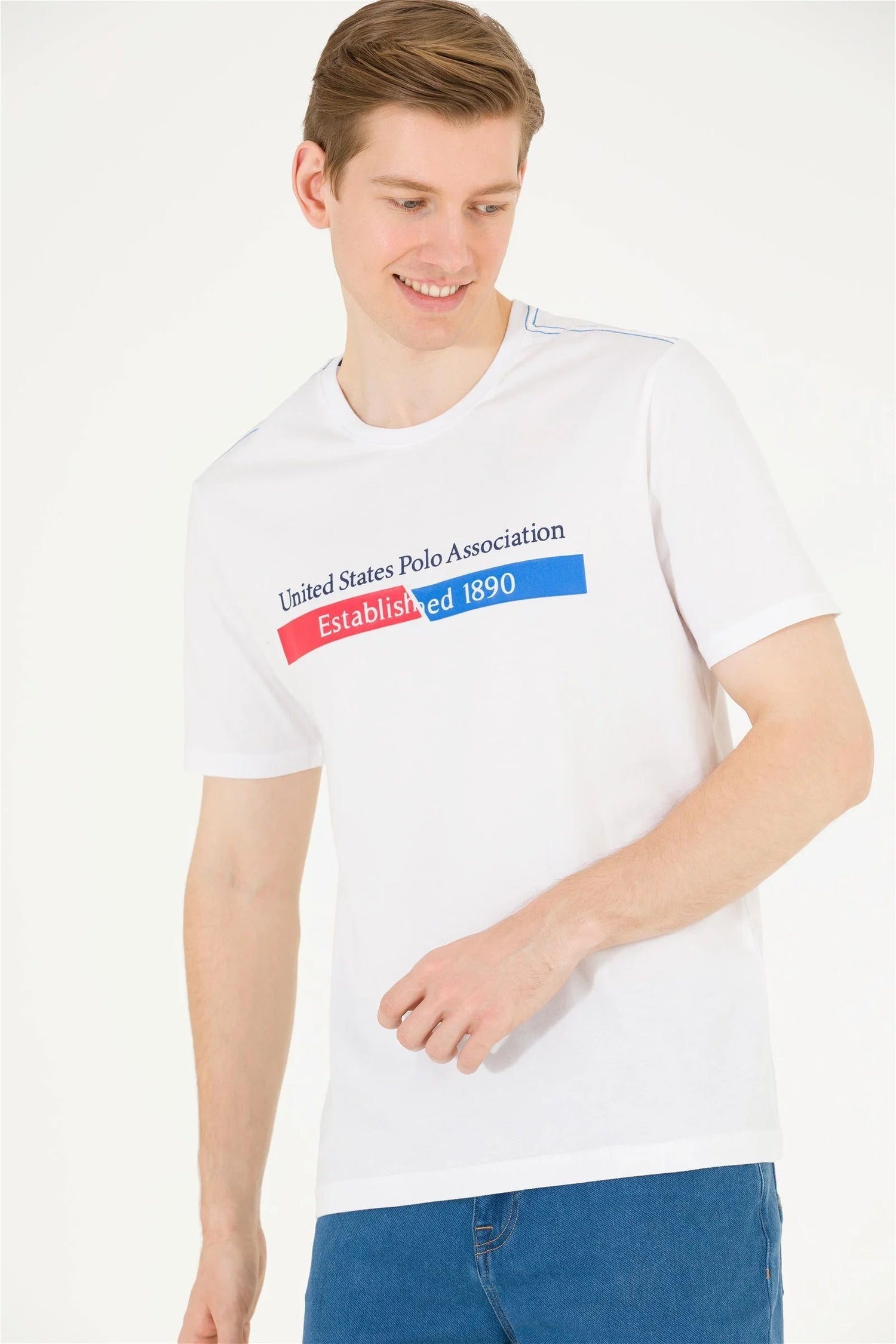 White Short Sleeve Graphic T-Shirt - BEVAVA