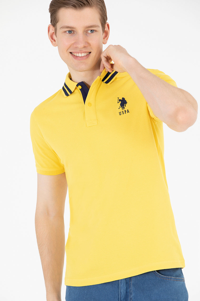 Yellow Short Sleeve Polo Shirt - BEVAVA