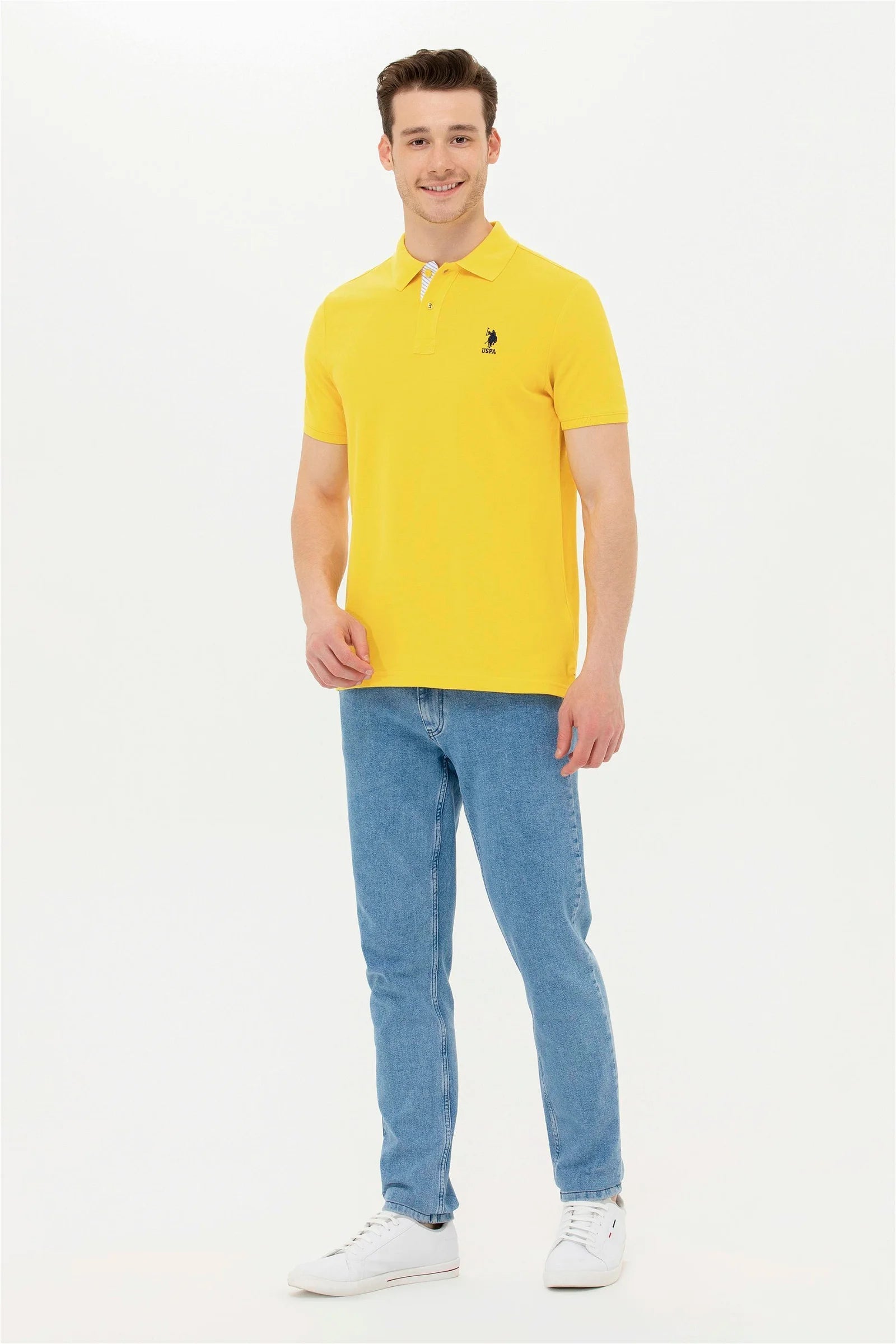 Yellow Short Sleeve Polo Shirt