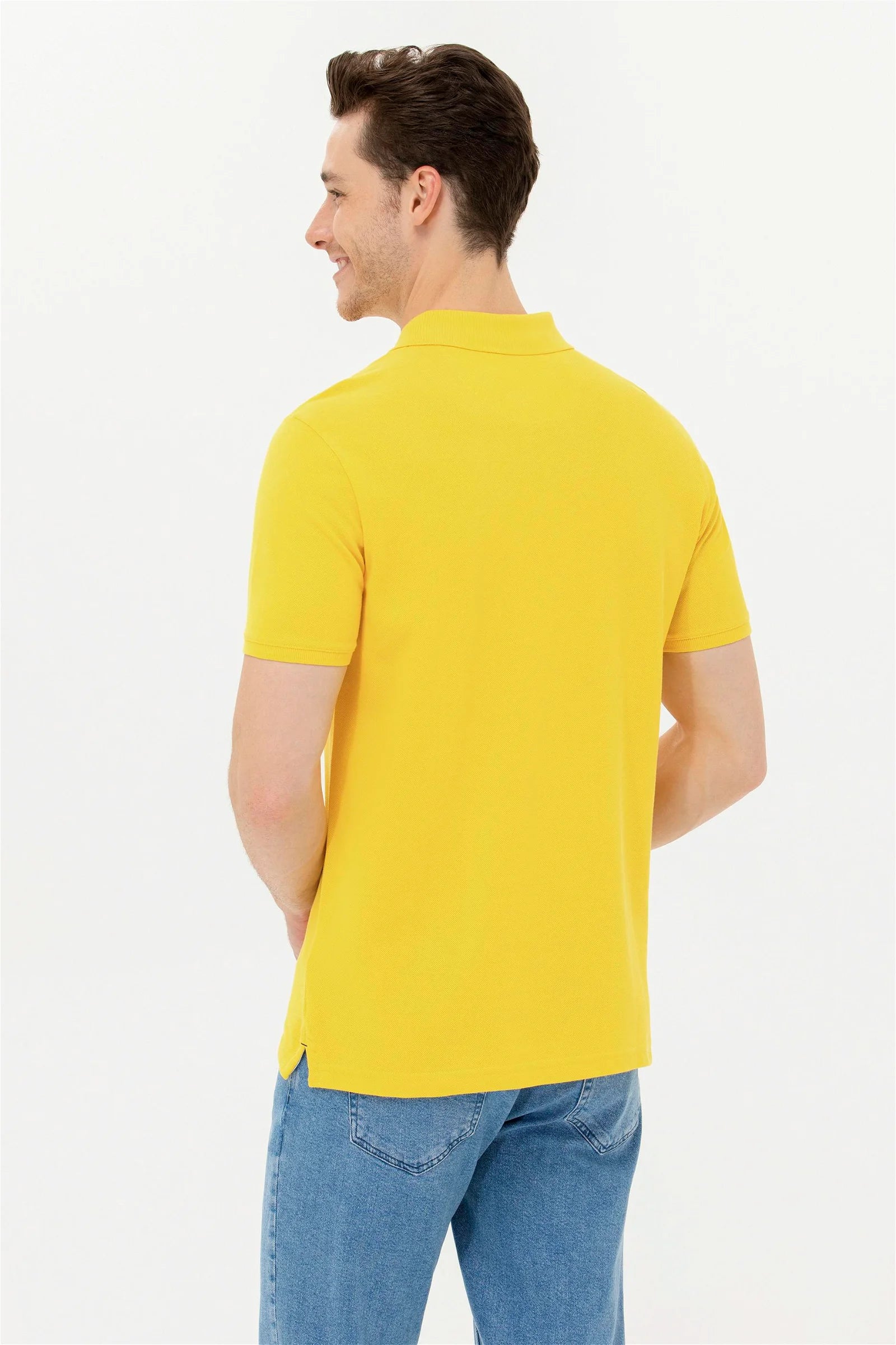 Yellow Short Sleeve Polo Shirt