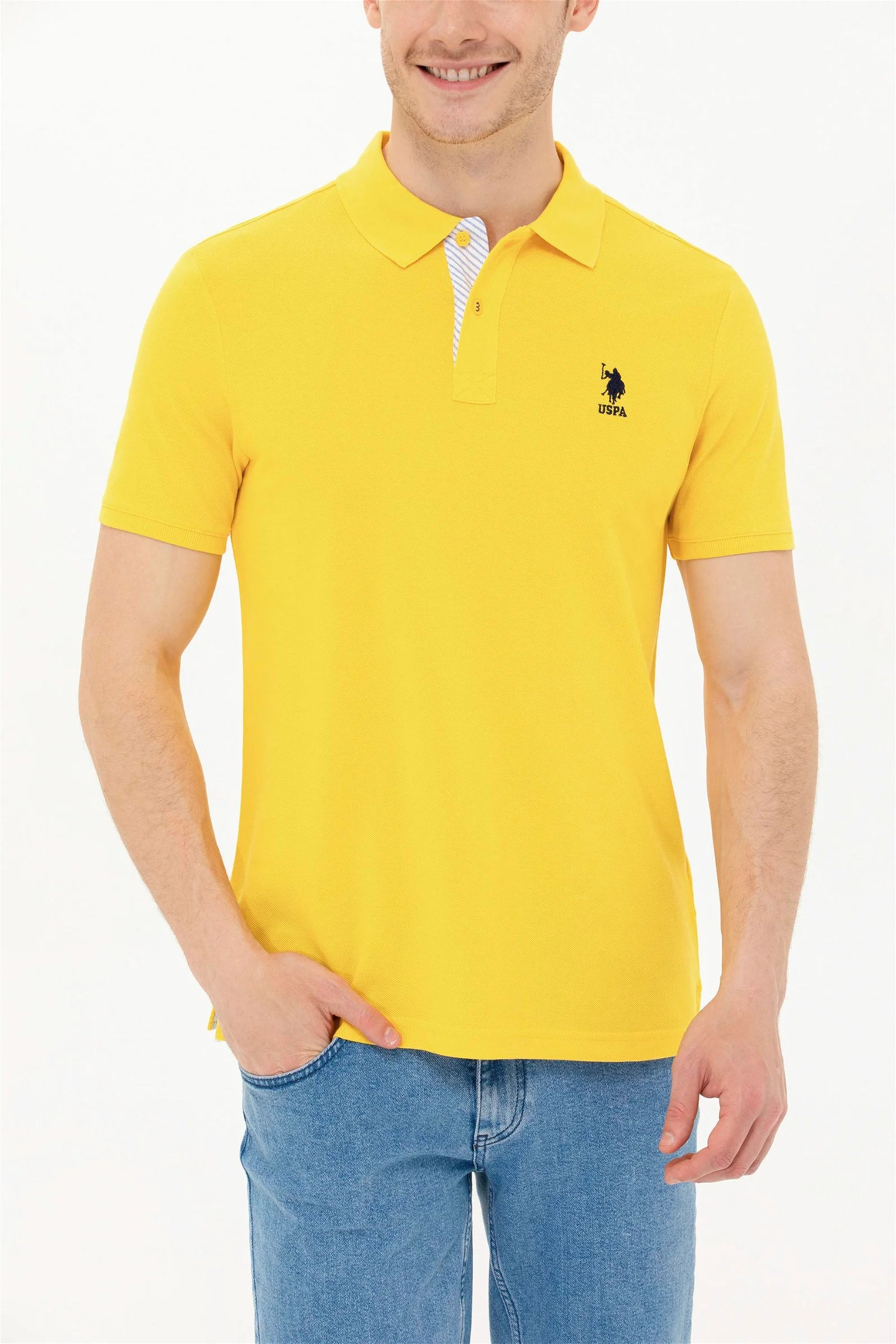Yellow Short Sleeve Polo Shirt