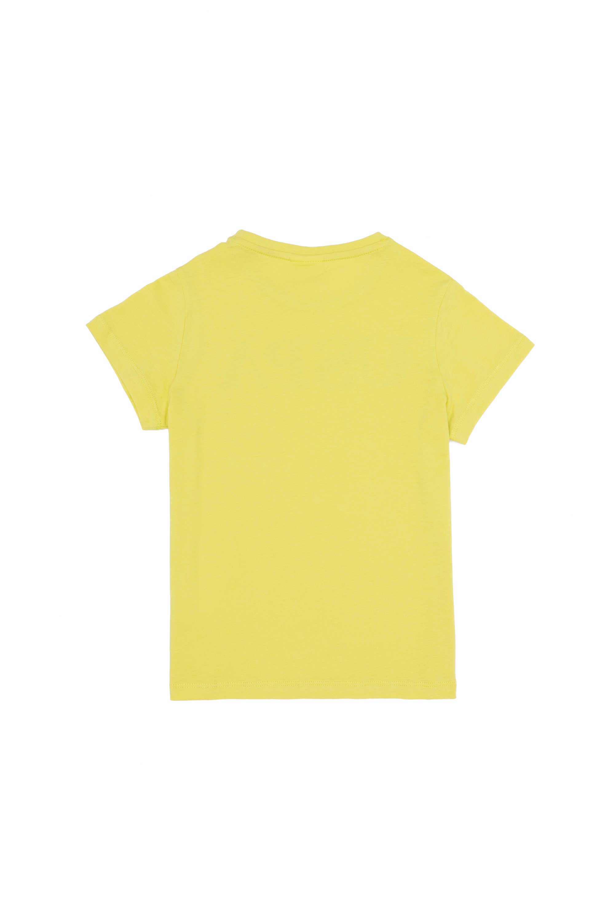 Yellow Short Sleeve T-Shirt With Graphics - BEVAVA