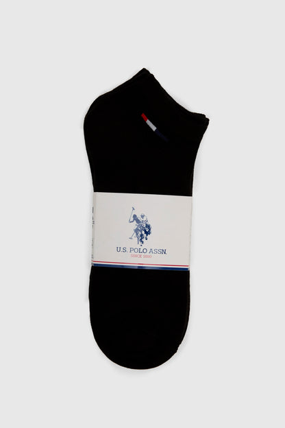 U.S. Polo Assn. Black Men Black 5 Pack Ankle Socks SKU: A081SZ0130 PU-12631_VR046 Image 04